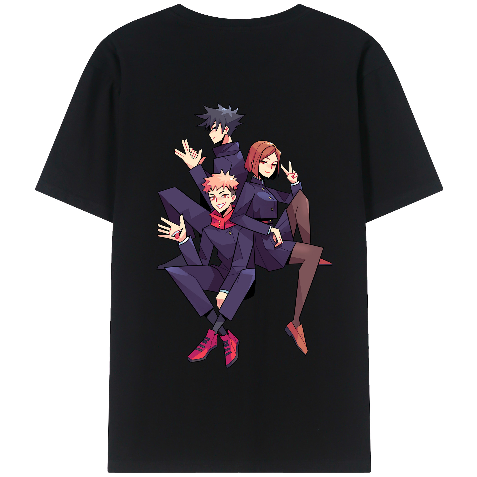 （画像用） 呪術廻戦 Jujutsu Kaisen 綿100％半袖Tシャツ（背面プリント）