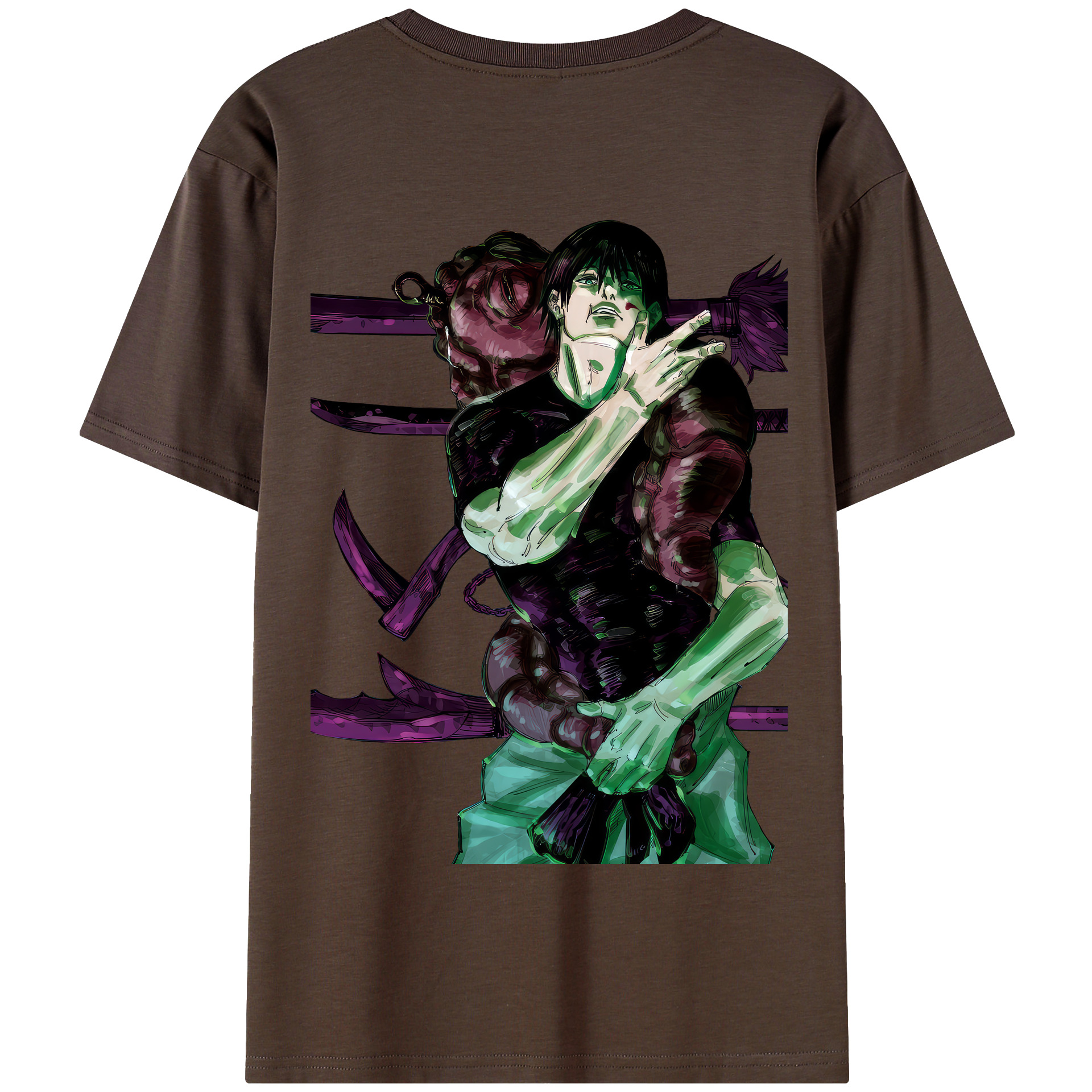 （画像用） 呪術廻戦 Jujutsu Kaisen 綿100％半袖Tシャツ（背面プリント）