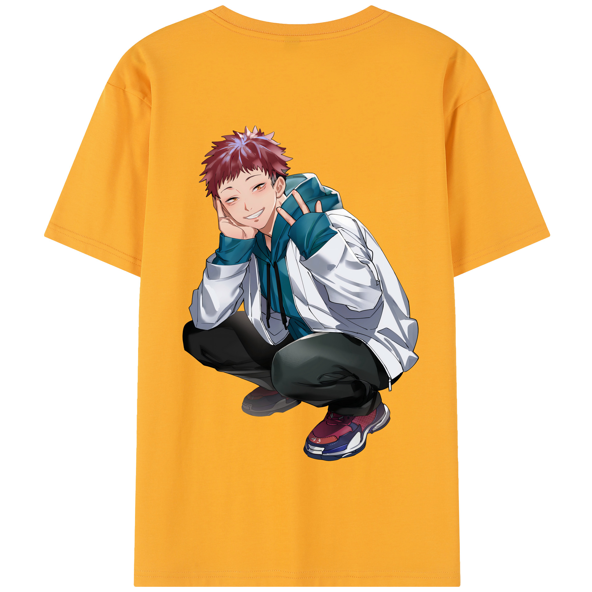 （画像用） 呪術廻戦 Jujutsu Kaisen 綿100％半袖Tシャツ（背面プリント）