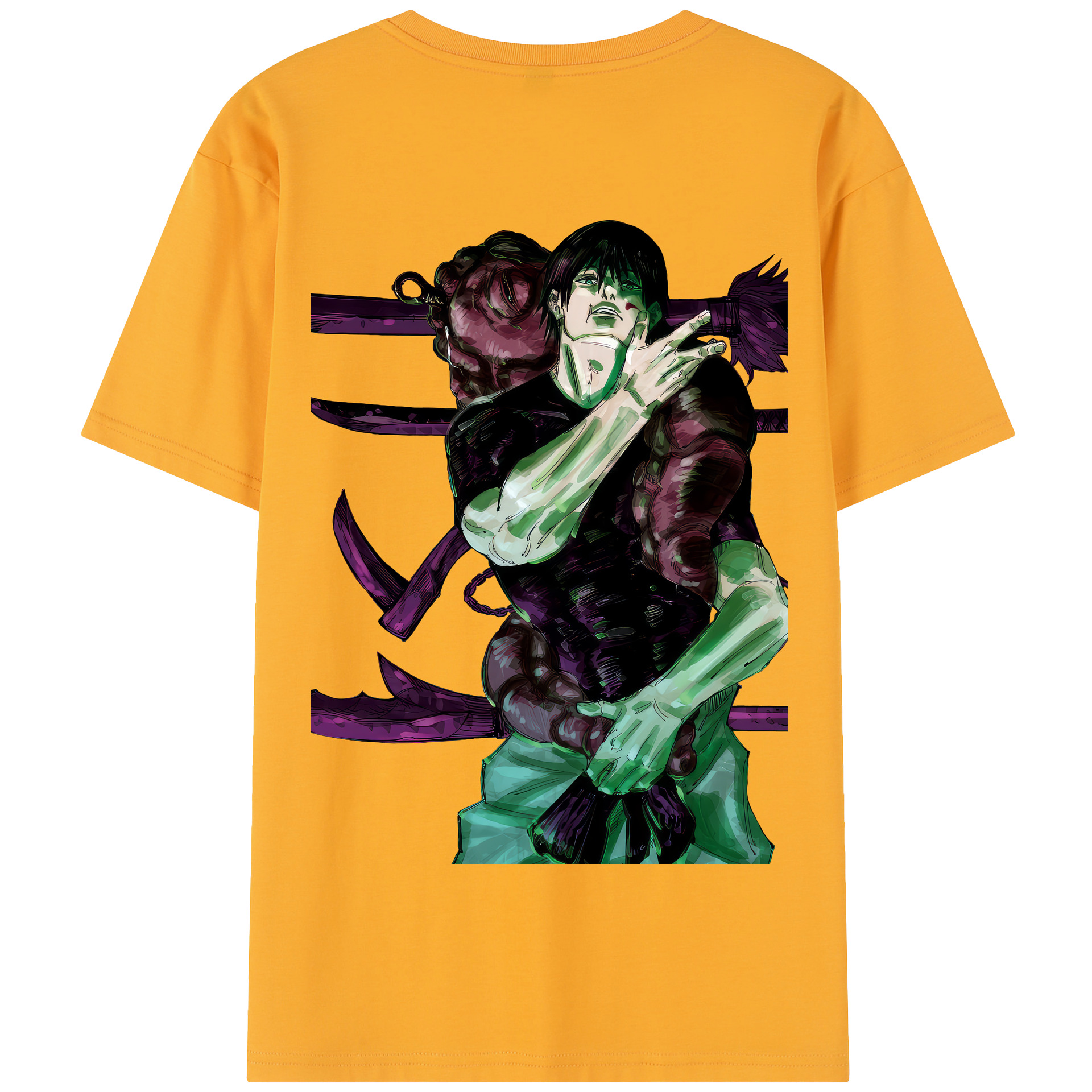 （画像用） 呪術廻戦 Jujutsu Kaisen 綿100％半袖Tシャツ（背面プリント）