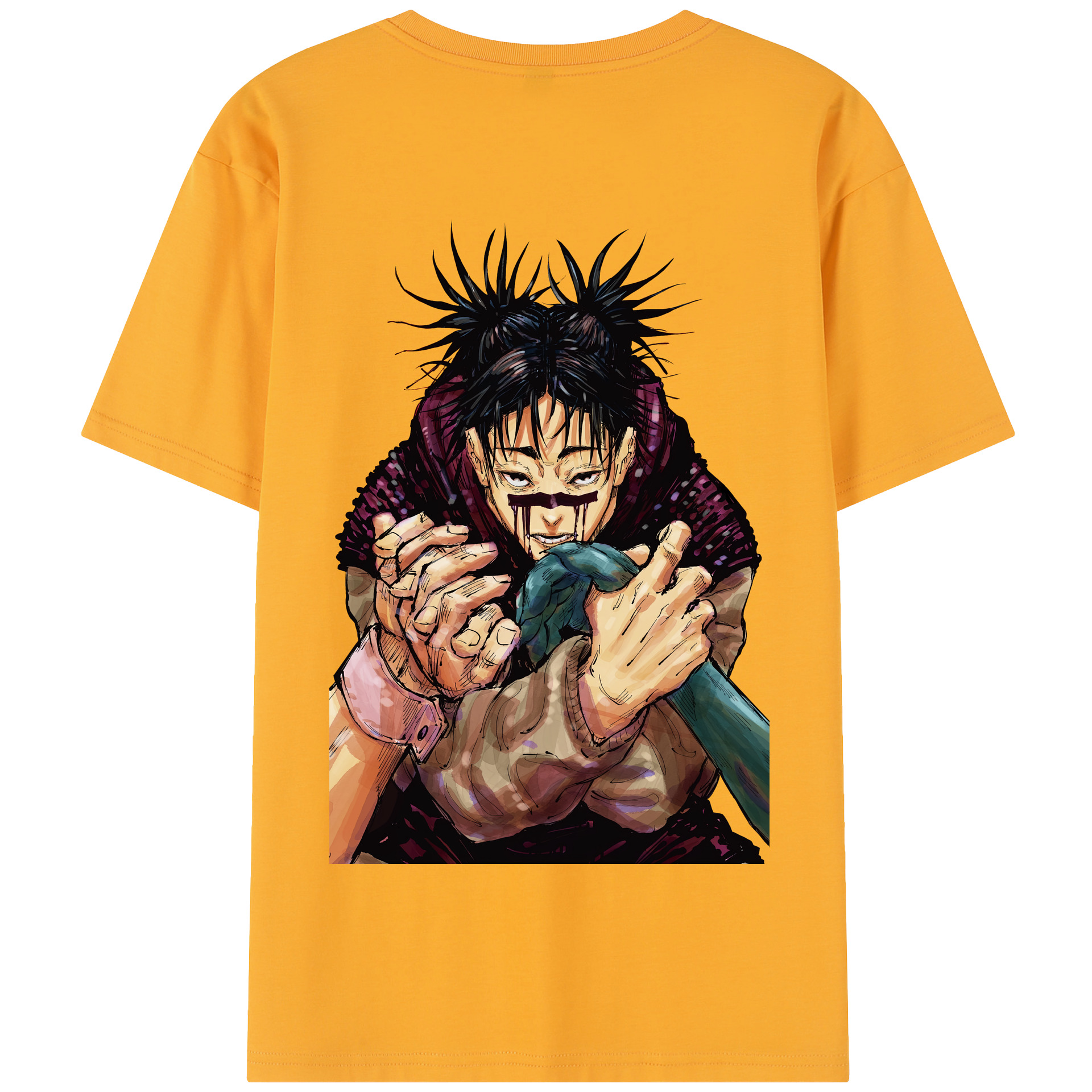 （画像用） 呪術廻戦 Jujutsu Kaisen 綿100％半袖Tシャツ（背面プリント）