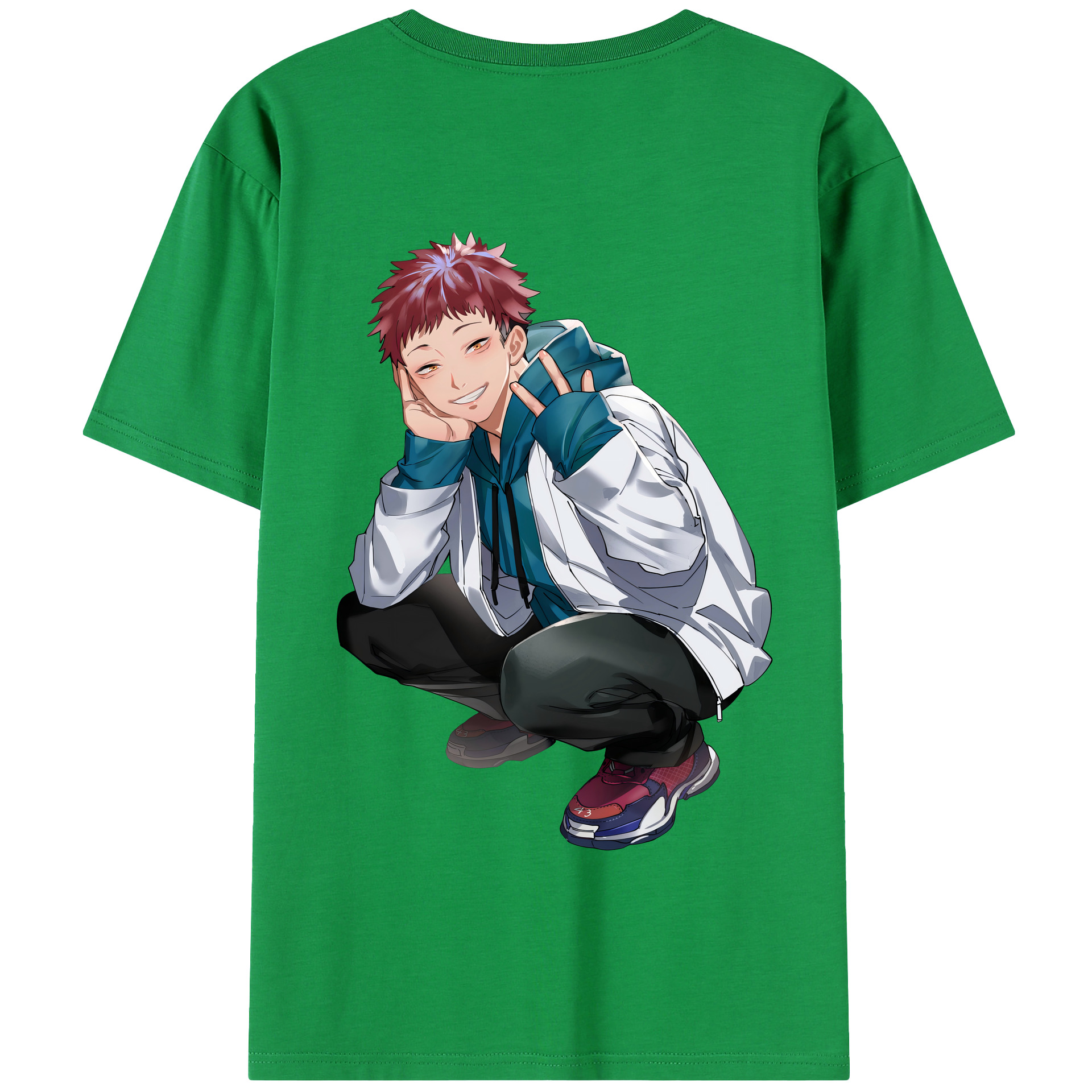（画像用） 呪術廻戦 Jujutsu Kaisen 綿100％半袖Tシャツ（背面プリント）