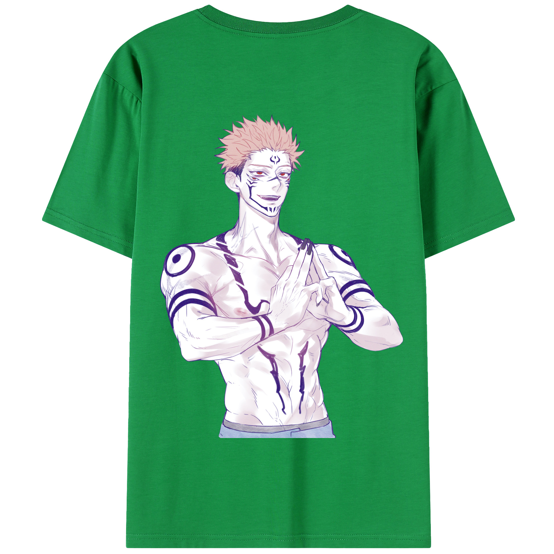 （画像用） 呪術廻戦 Jujutsu Kaisen 綿100％半袖Tシャツ（背面プリント）