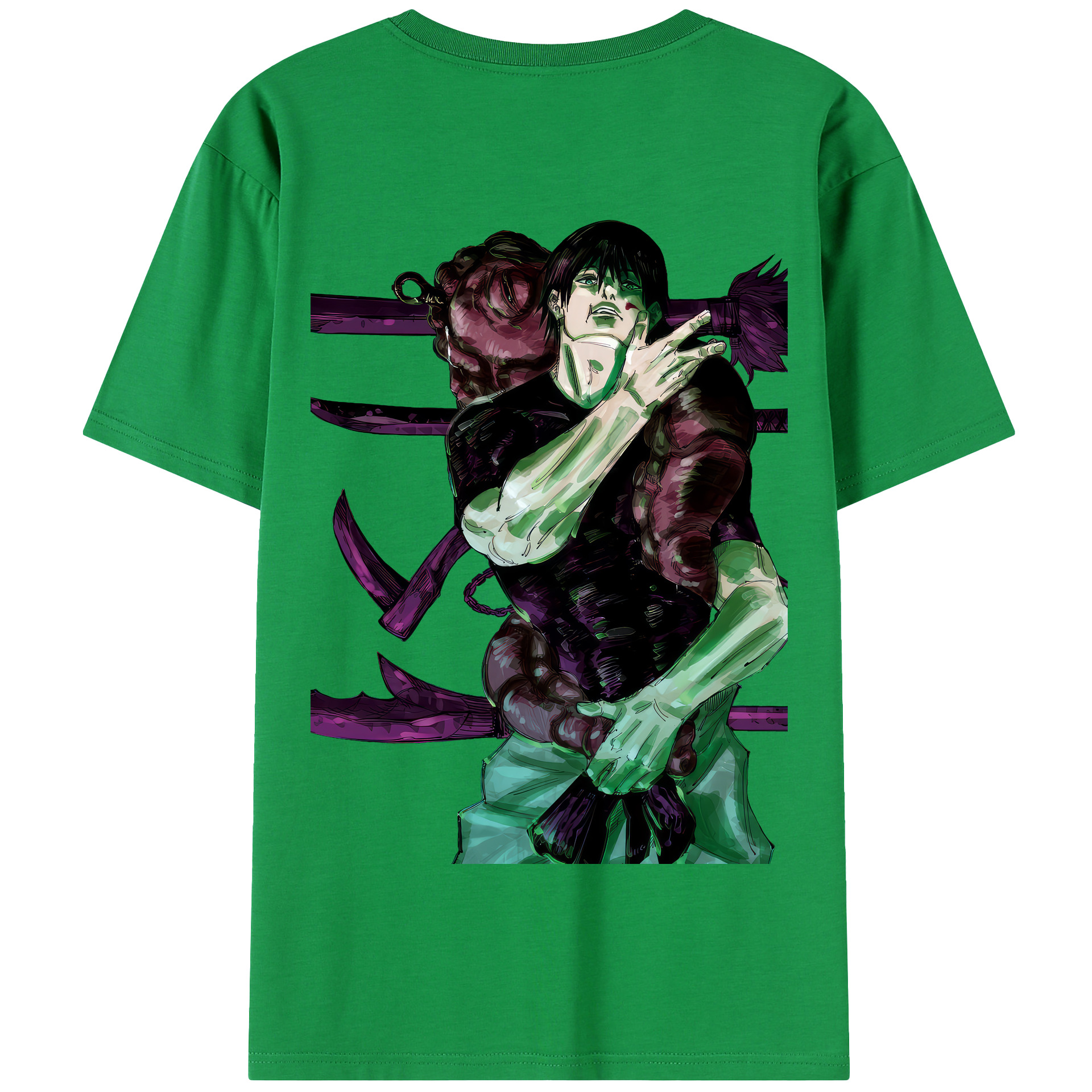 （画像用） 呪術廻戦 Jujutsu Kaisen 綿100％半袖Tシャツ（背面プリント）