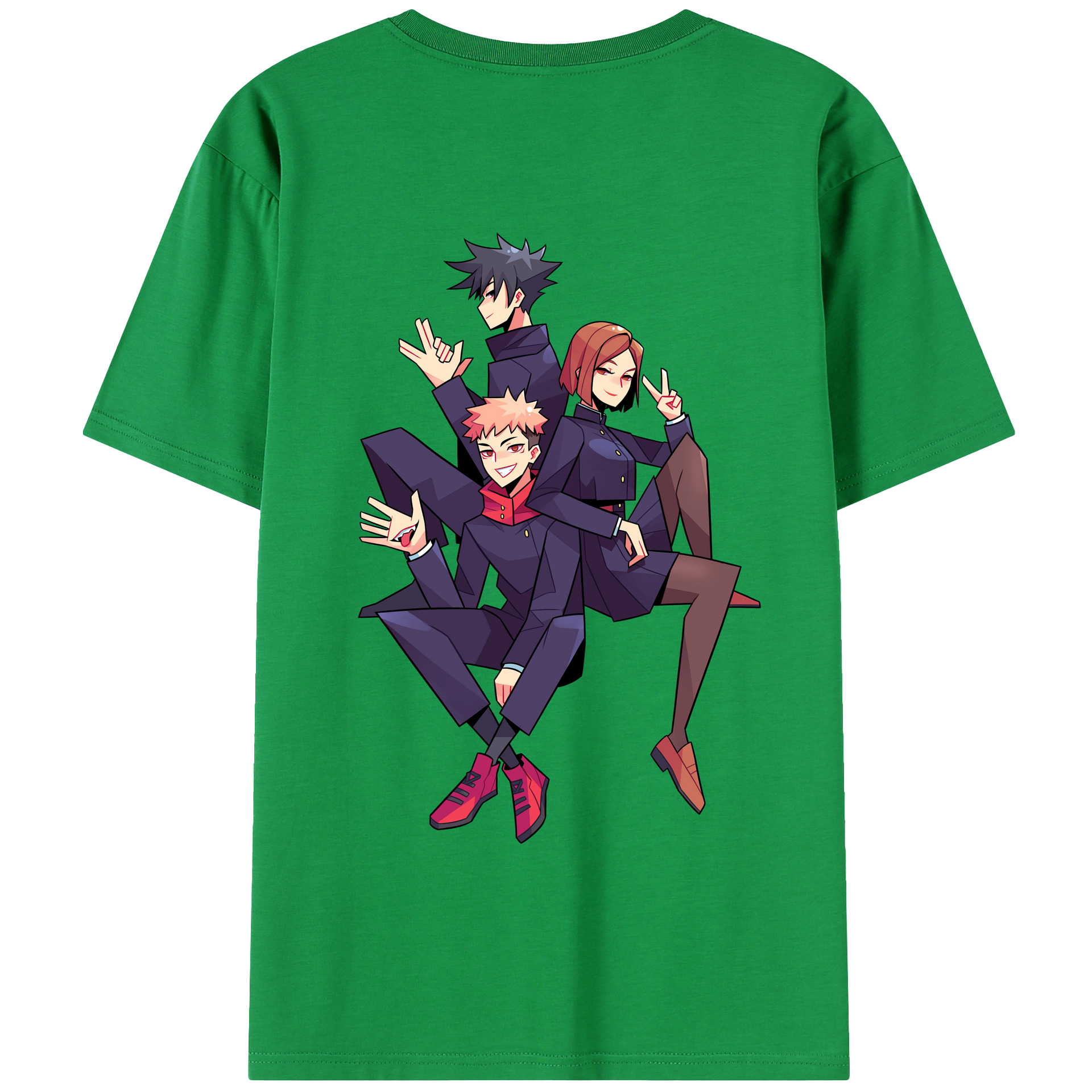 （画像用） 呪術廻戦 Jujutsu Kaisen 綿100％半袖Tシャツ（背面プリント）