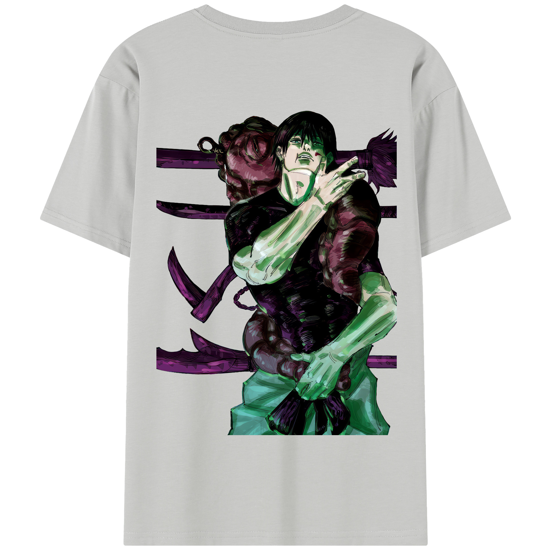 （画像用） 呪術廻戦 Jujutsu Kaisen 綿100％半袖Tシャツ（背面プリント）
