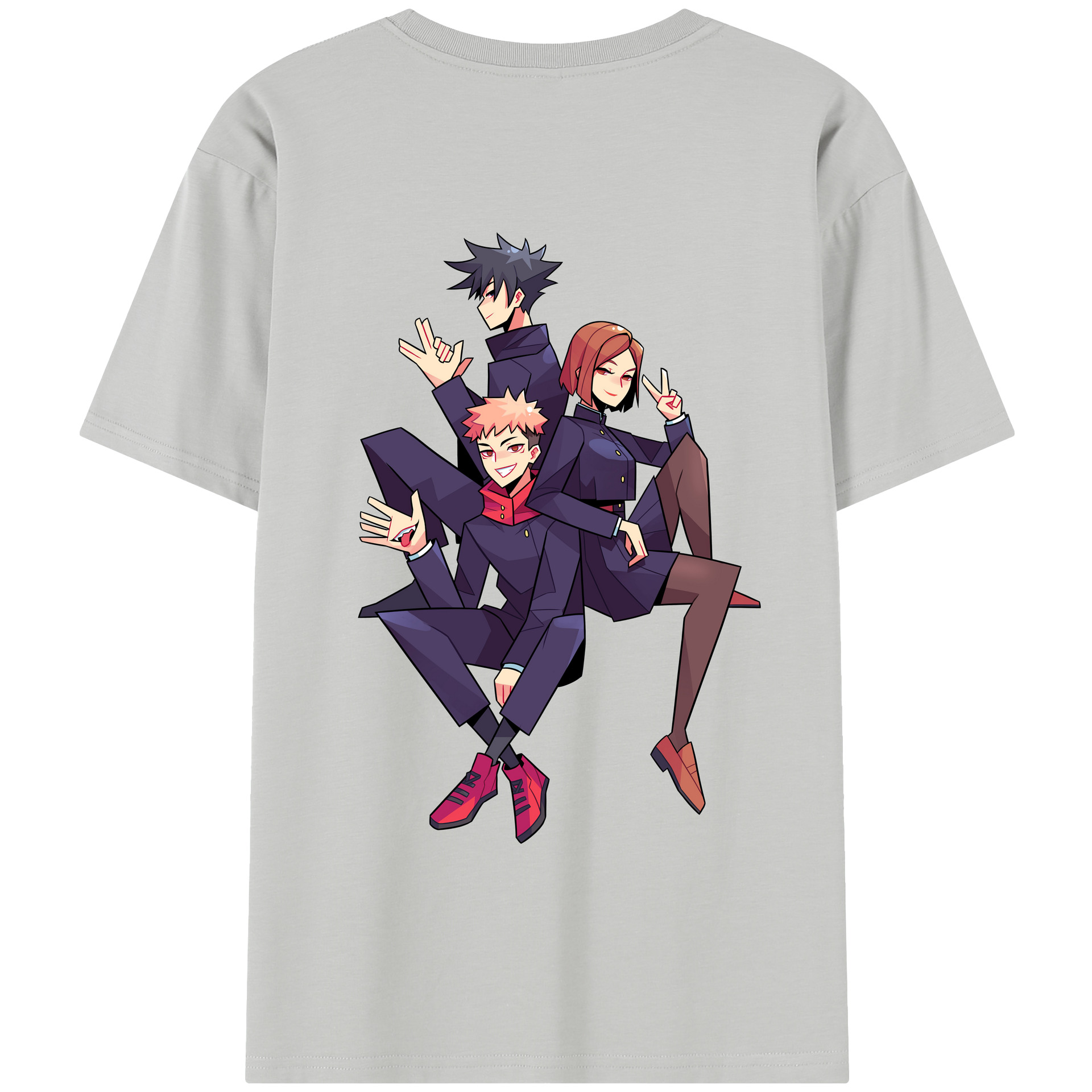 （画像用） 呪術廻戦 Jujutsu Kaisen 綿100％半袖Tシャツ（背面プリント）