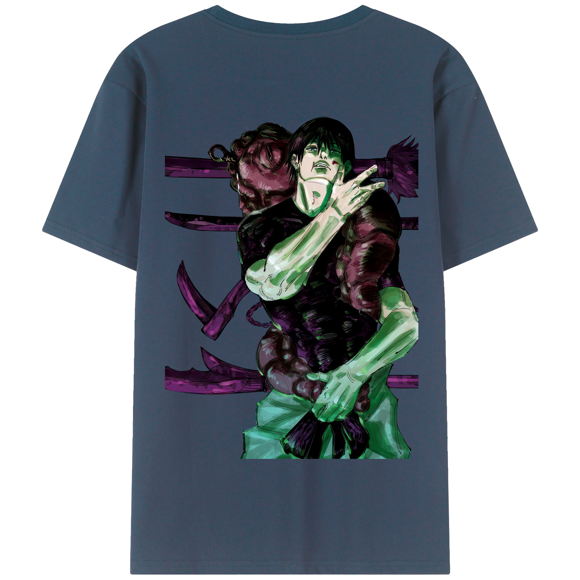（画像用） 呪術廻戦 Jujutsu Kaisen 綿100％半袖Tシャツ（背面プリント）