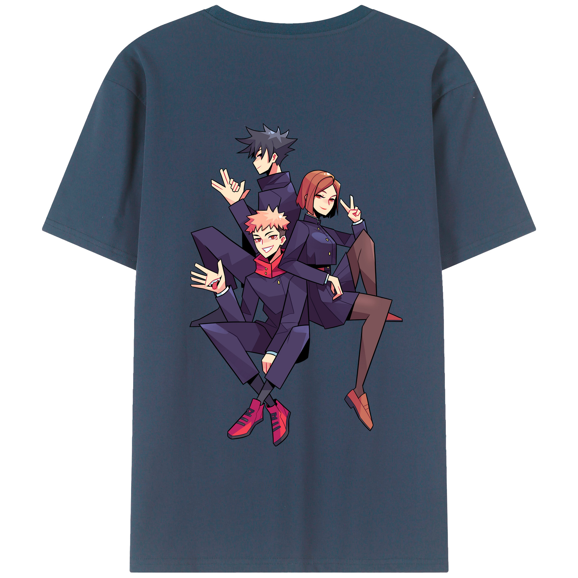 （画像用） 呪術廻戦 Jujutsu Kaisen 綿100％半袖Tシャツ（背面プリント）