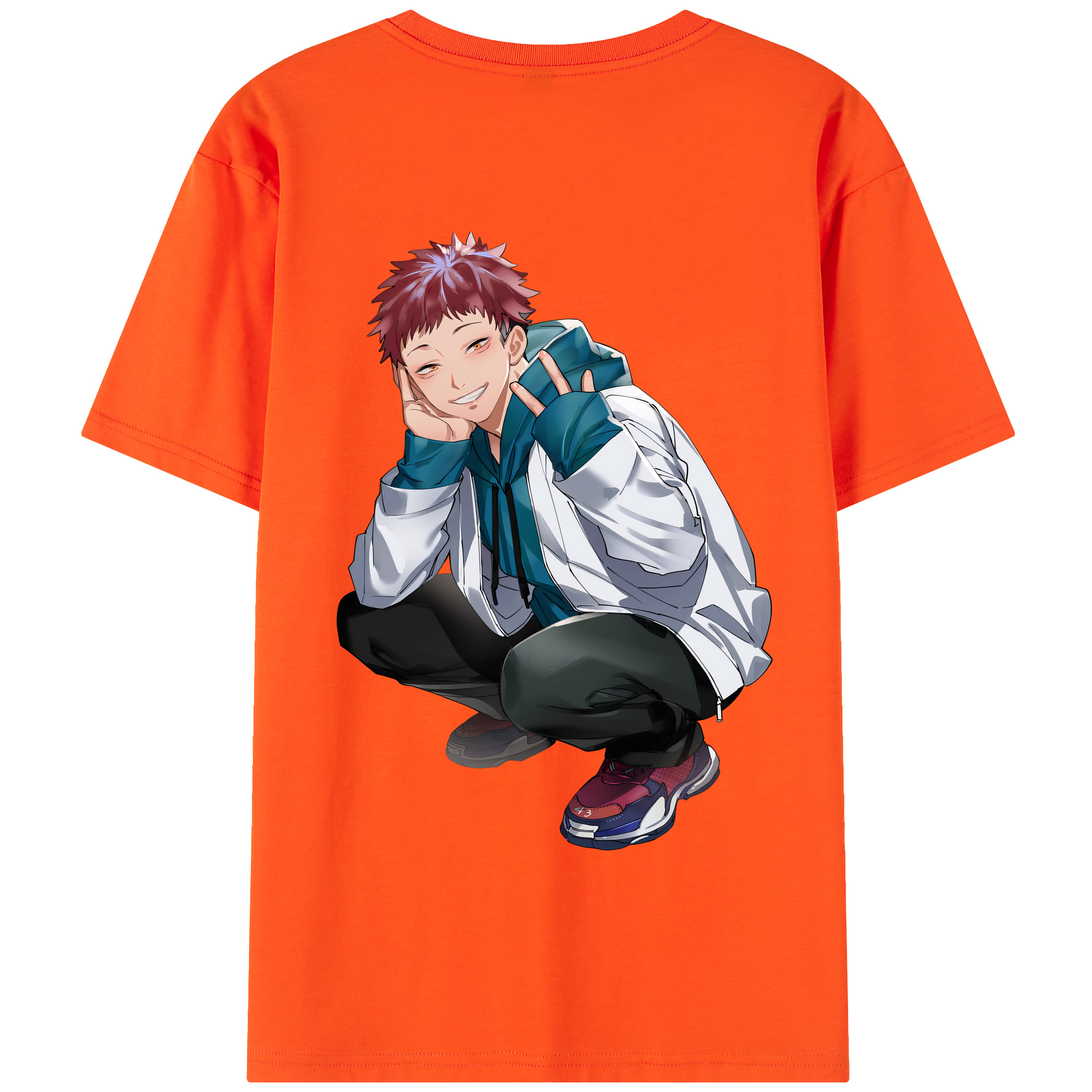 （画像用） 呪術廻戦 Jujutsu Kaisen 綿100％半袖Tシャツ（背面プリント）