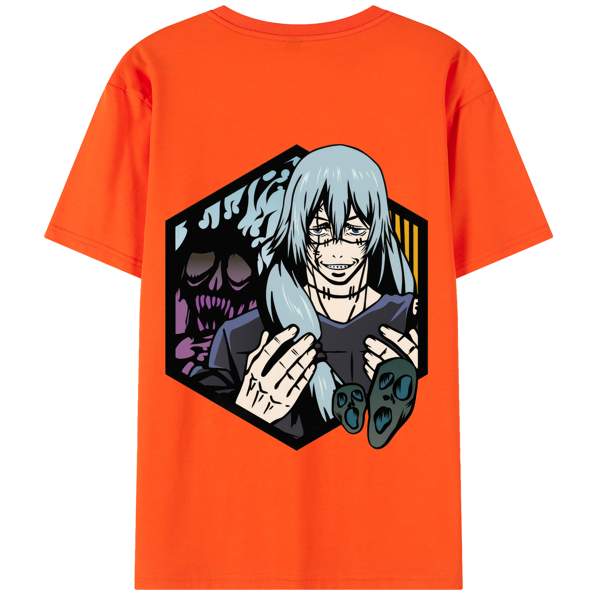 （画像用） 呪術廻戦 Jujutsu Kaisen 綿100％半袖Tシャツ（背面プリント）