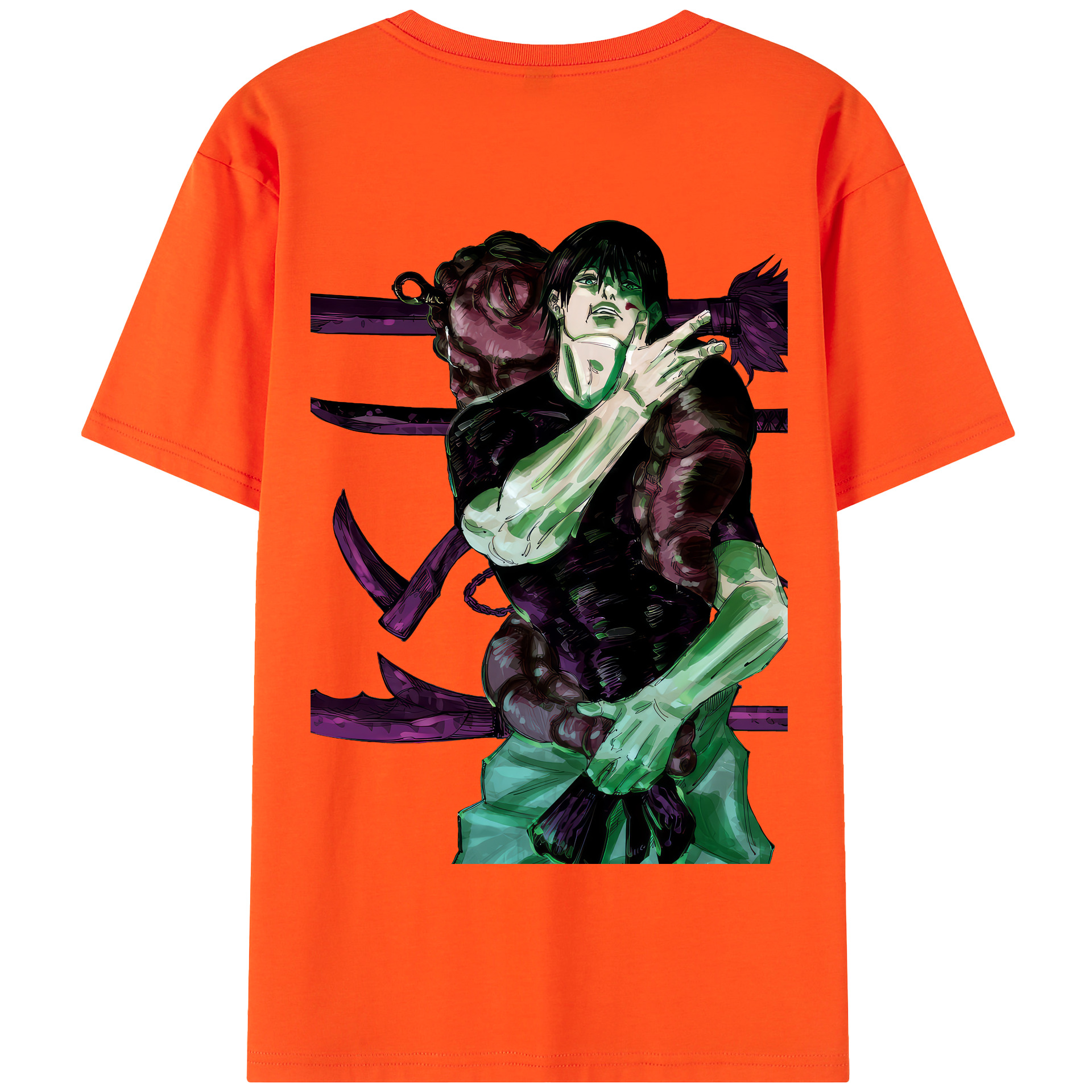 （画像用） 呪術廻戦 Jujutsu Kaisen 綿100％半袖Tシャツ（背面プリント）
