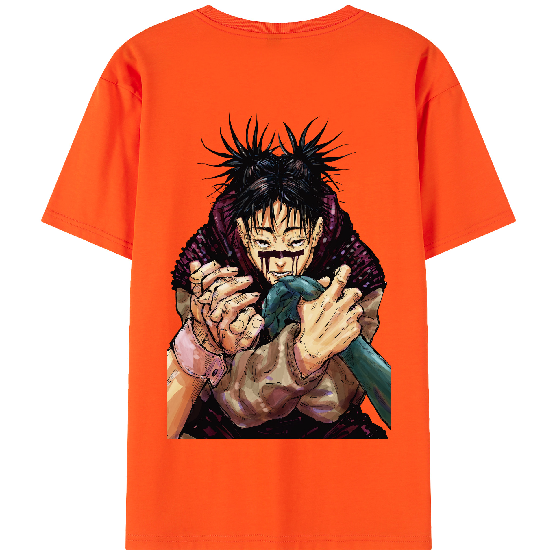 （画像用） 呪術廻戦 Jujutsu Kaisen 綿100％半袖Tシャツ（背面プリント）