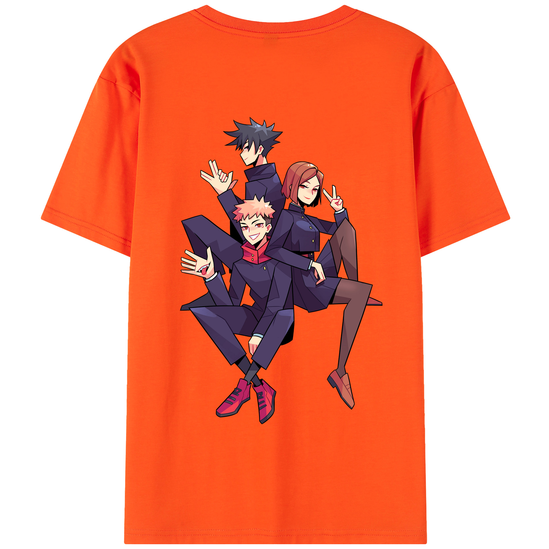 （画像用） 呪術廻戦 Jujutsu Kaisen 綿100％半袖Tシャツ（背面プリント）