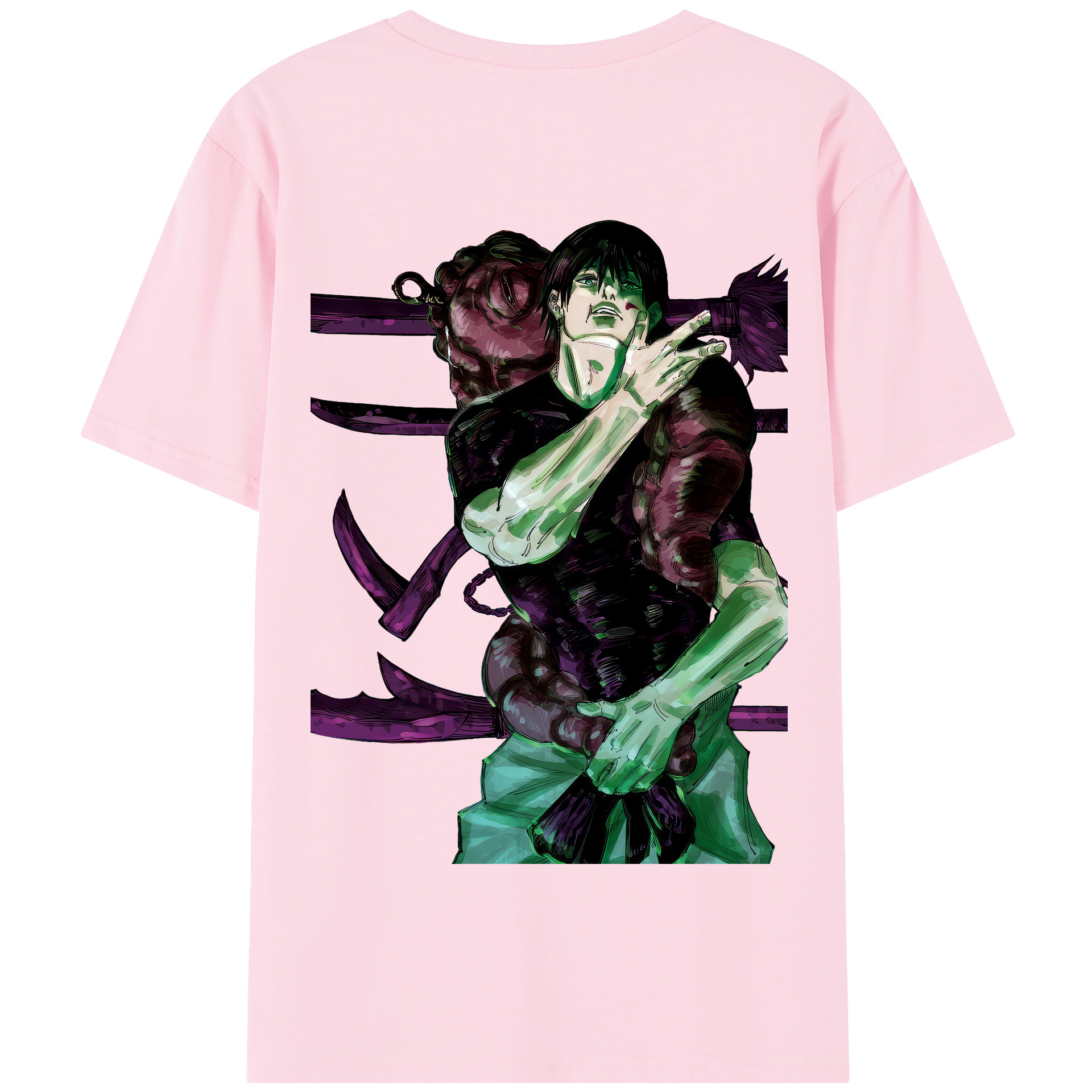 （画像用） 呪術廻戦 Jujutsu Kaisen 綿100％半袖Tシャツ（背面プリント）