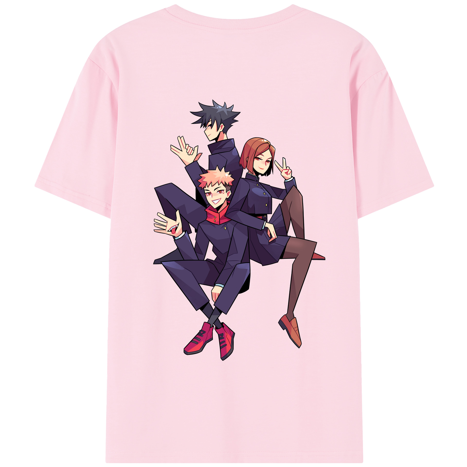 （画像用） 呪術廻戦 Jujutsu Kaisen 綿100％半袖Tシャツ（背面プリント）