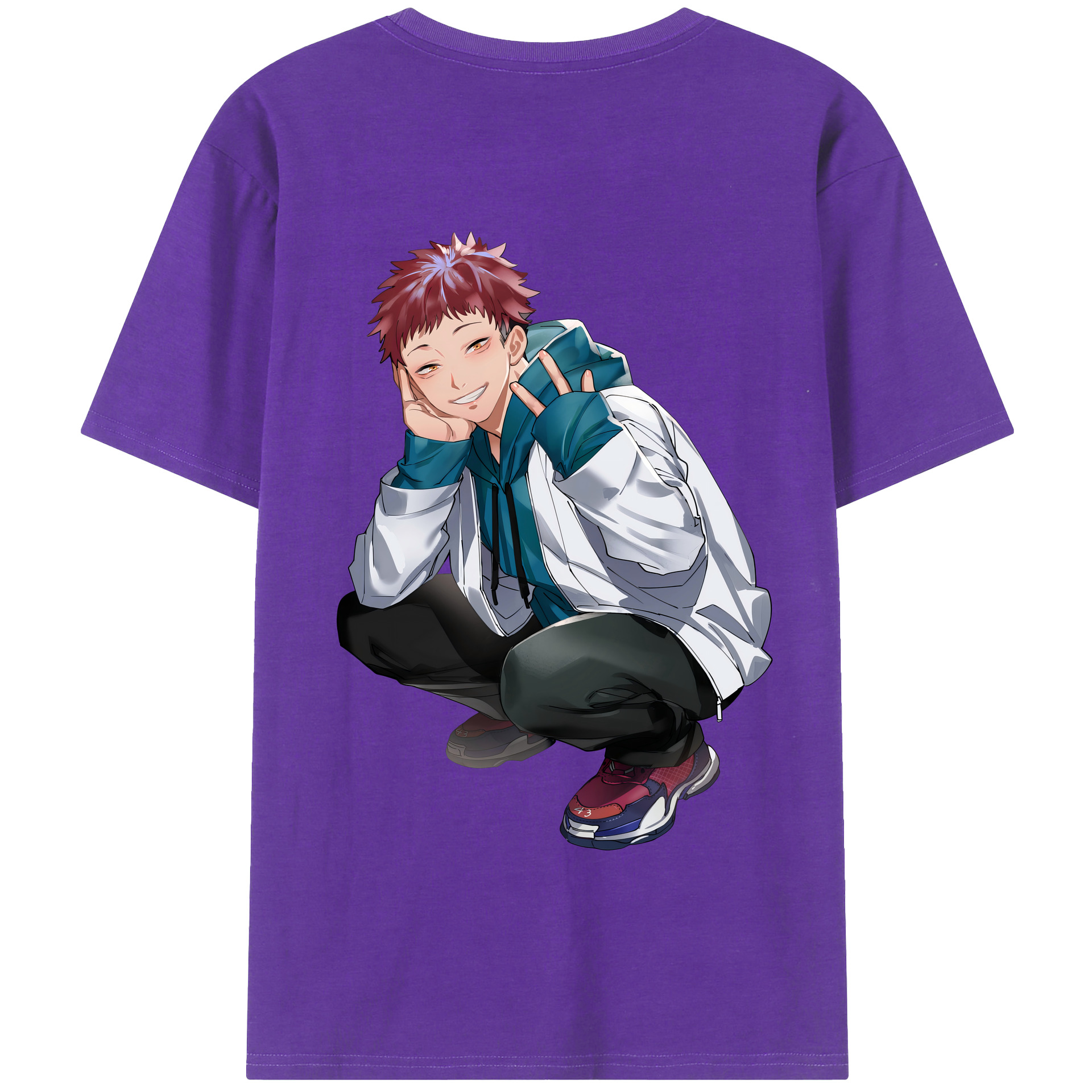 （画像用） 呪術廻戦 Jujutsu Kaisen 綿100％半袖Tシャツ（背面プリント）