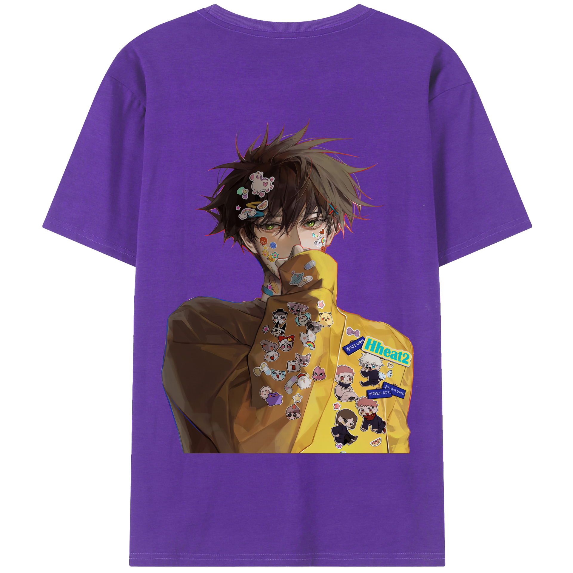 （画像用） 呪術廻戦 Jujutsu Kaisen 綿100％半袖Tシャツ（背面プリント）