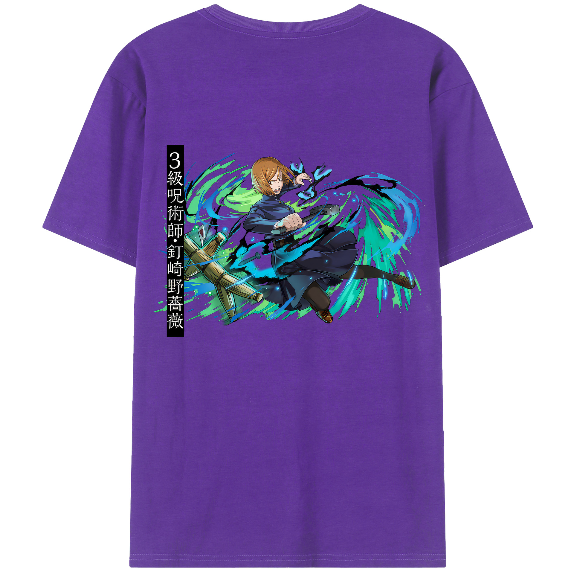 （画像用） 呪術廻戦 Jujutsu Kaisen 綿100％半袖Tシャツ（背面プリント）