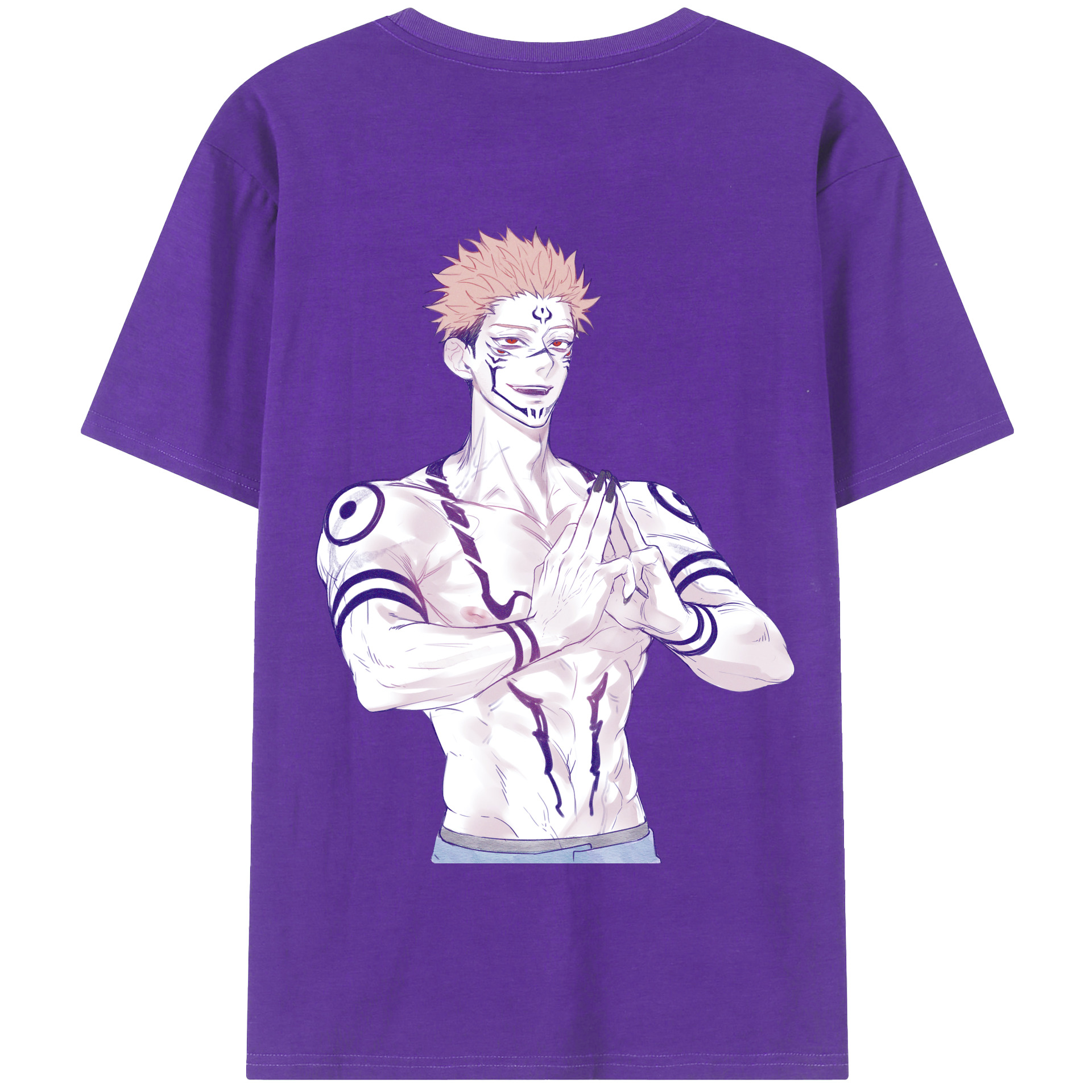 （画像用） 呪術廻戦 Jujutsu Kaisen 綿100％半袖Tシャツ（背面プリント）