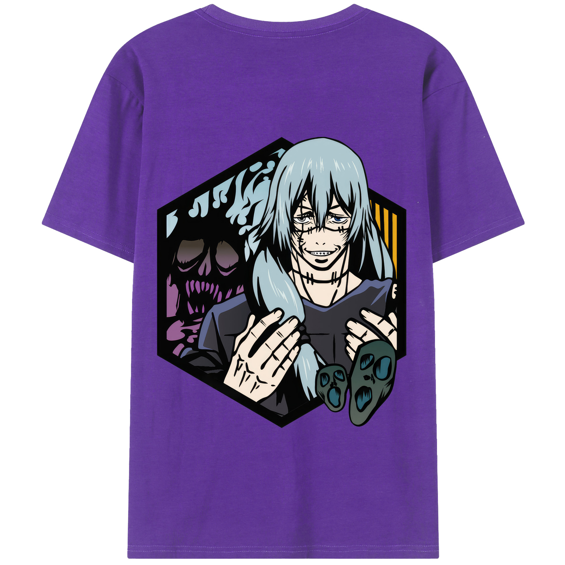 （画像用） 呪術廻戦 Jujutsu Kaisen 綿100％半袖Tシャツ（背面プリント）