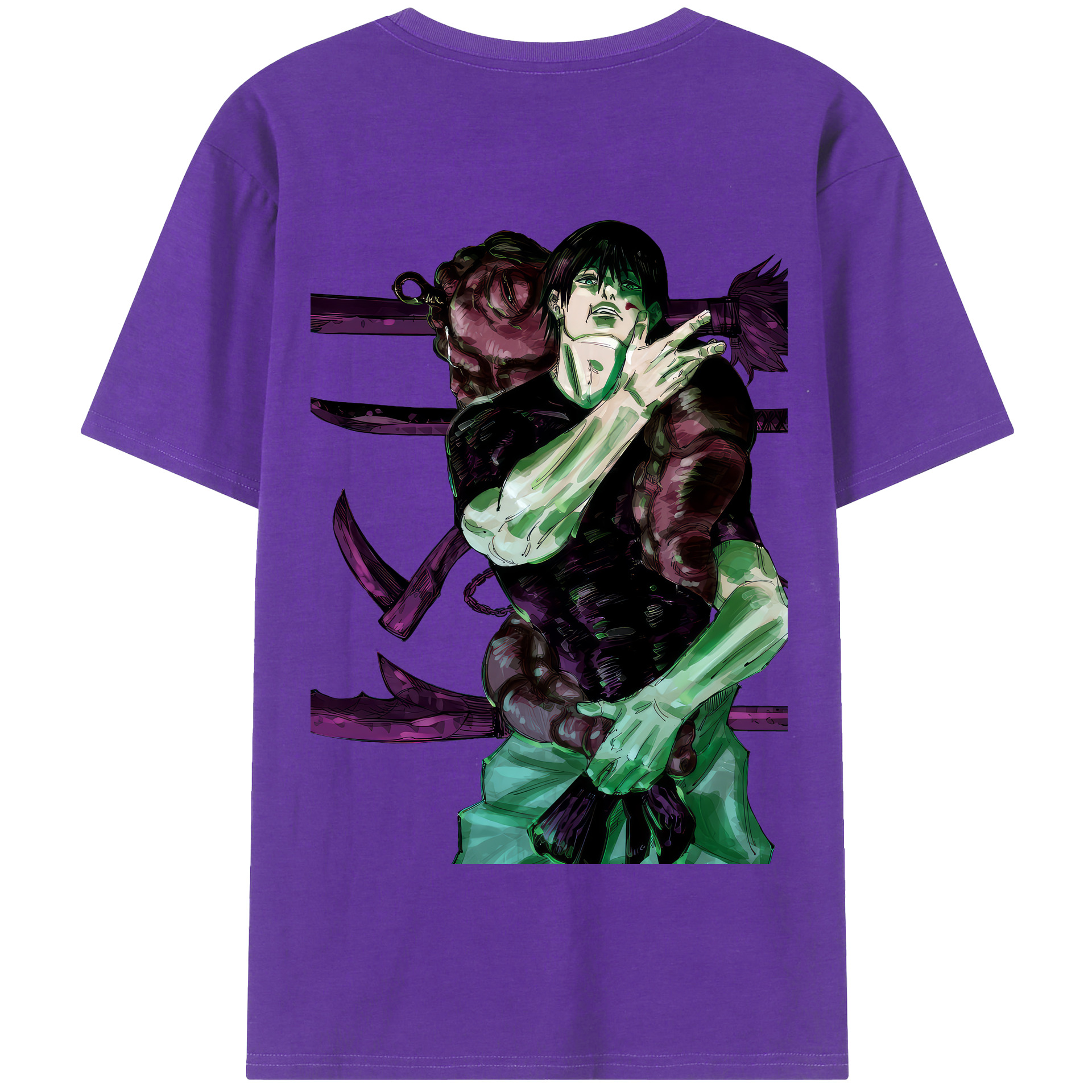 （画像用） 呪術廻戦 Jujutsu Kaisen 綿100％半袖Tシャツ（背面プリント）
