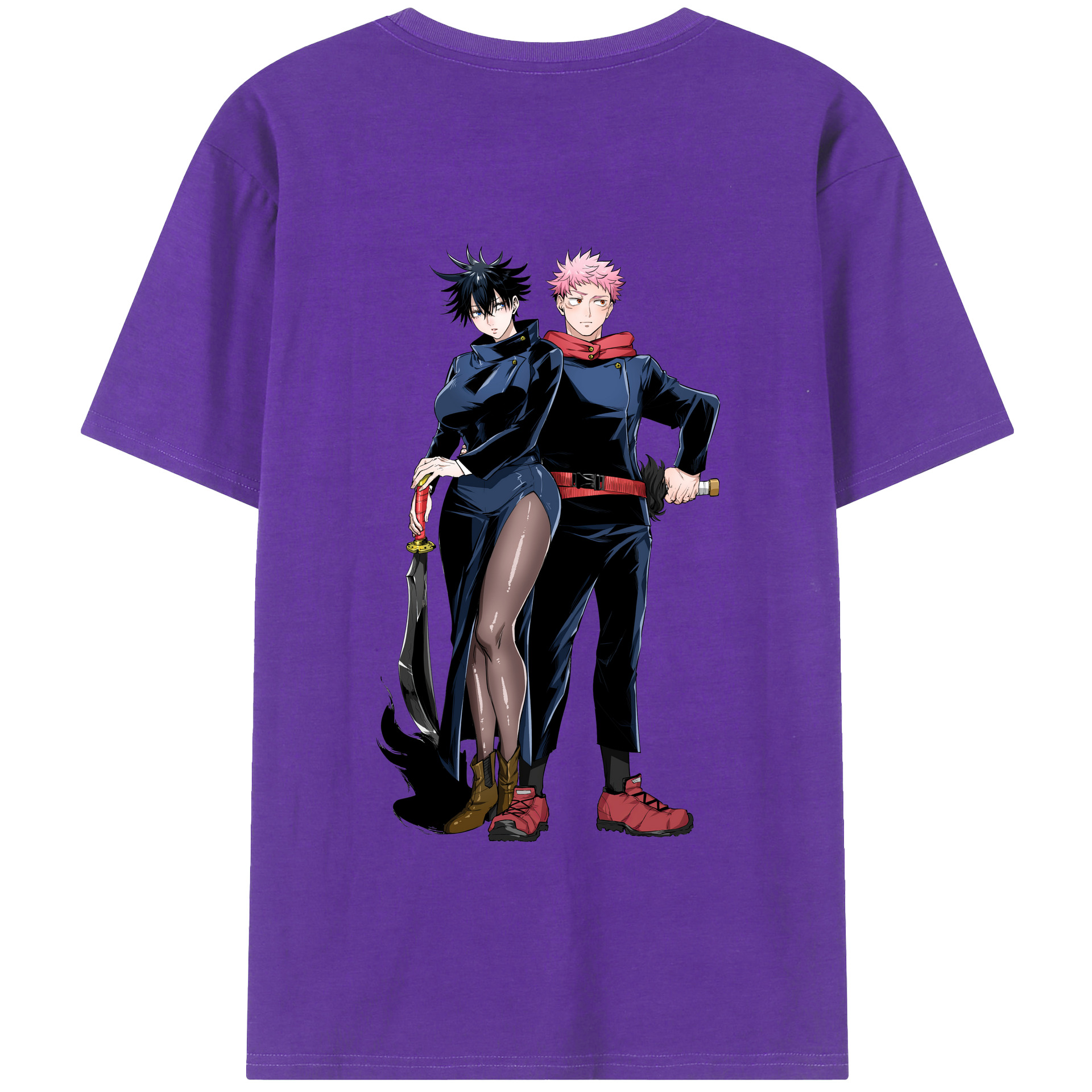 （画像用） 呪術廻戦 Jujutsu Kaisen 綿100％半袖Tシャツ（背面プリント）