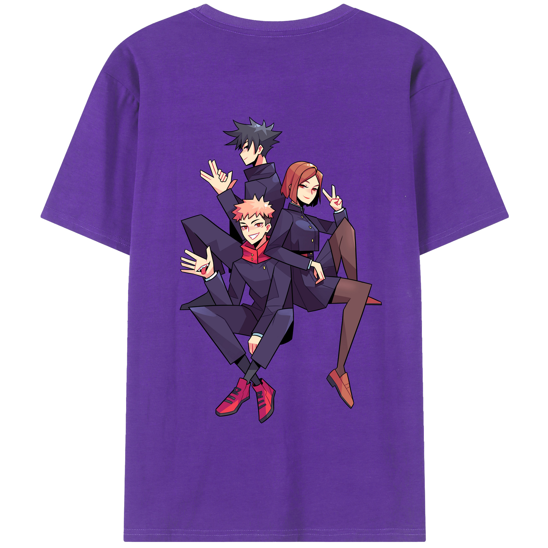 （画像用） 呪術廻戦 Jujutsu Kaisen 綿100％半袖Tシャツ（背面プリント）