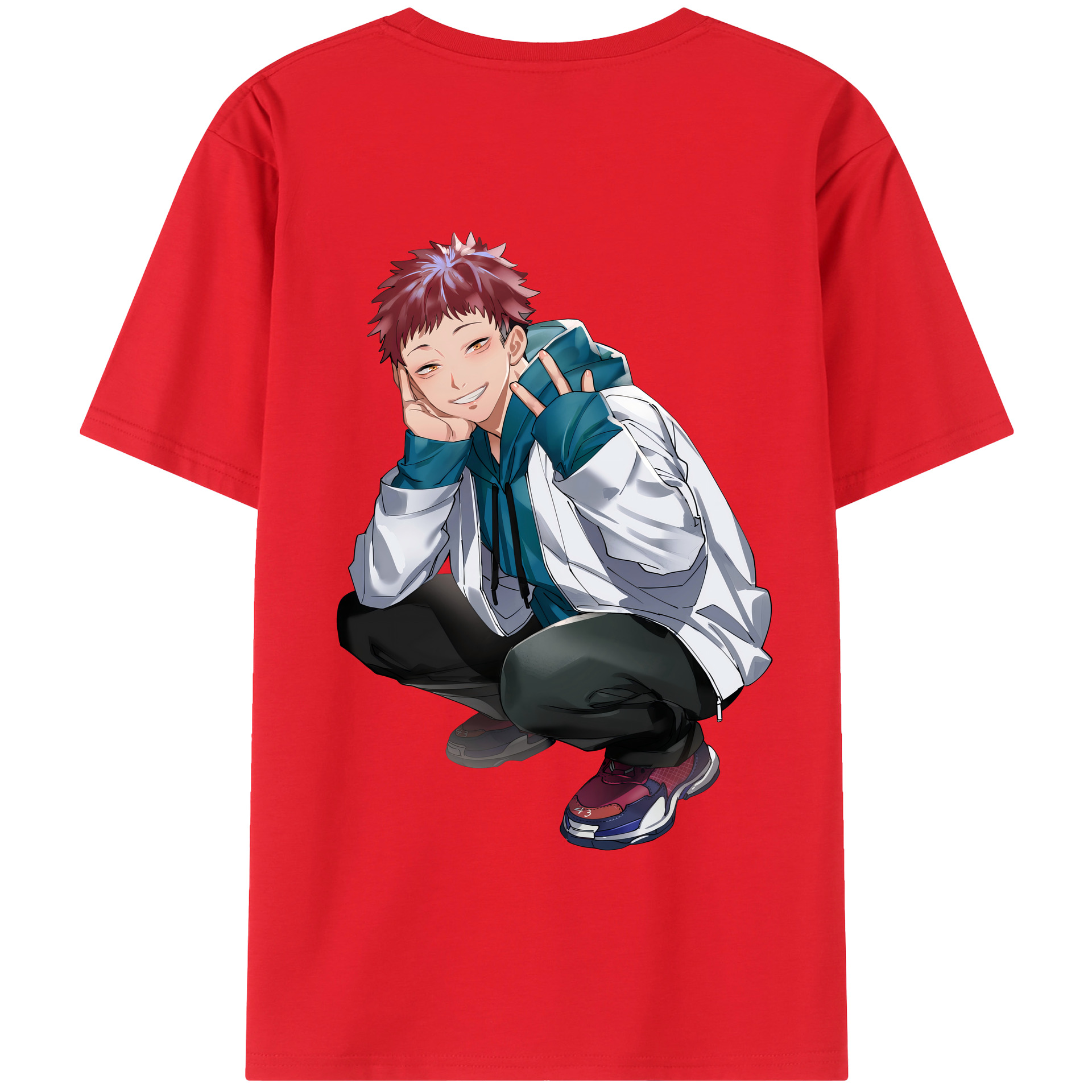 （画像用） 呪術廻戦 Jujutsu Kaisen 綿100％半袖Tシャツ（背面プリント）