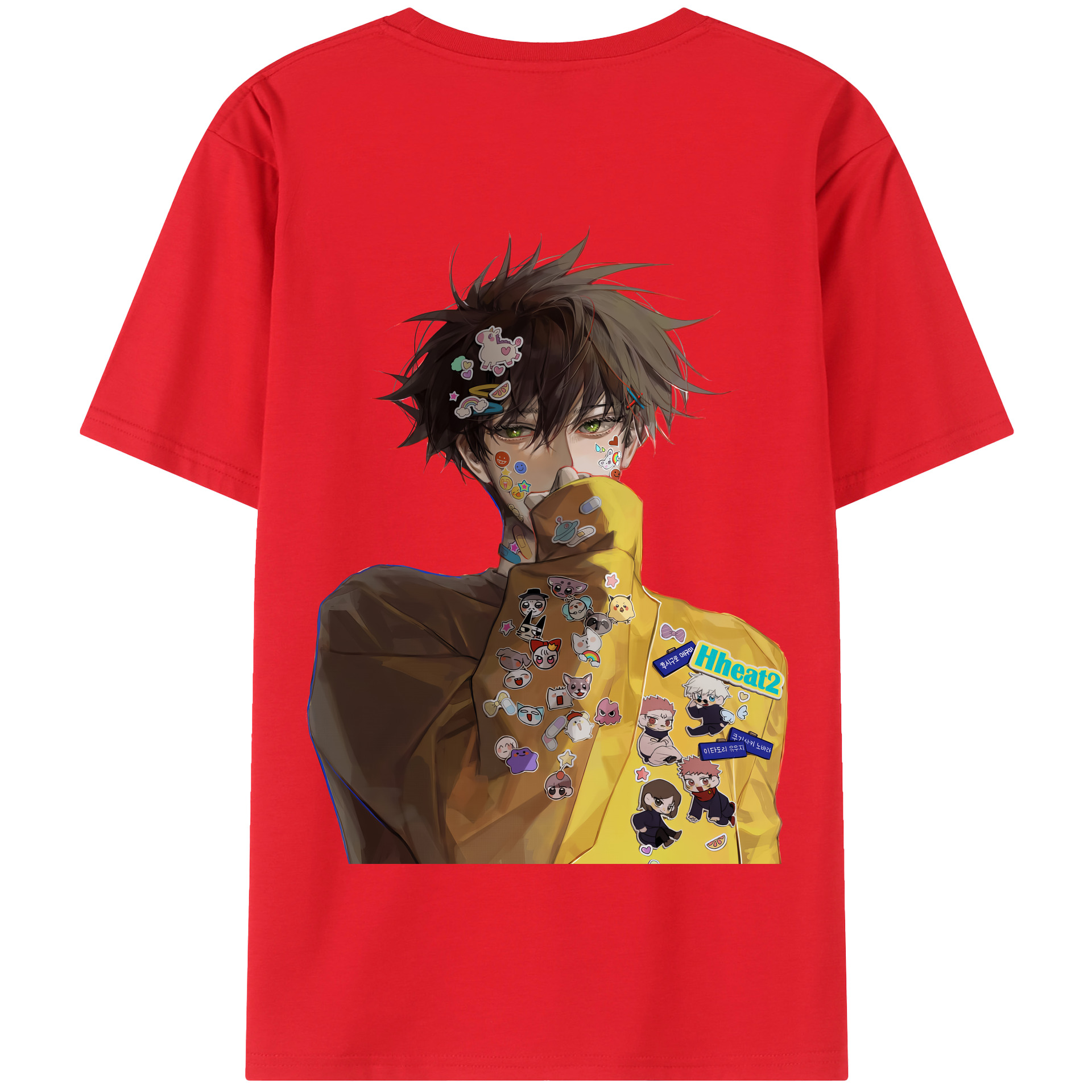 （画像用） 呪術廻戦 Jujutsu Kaisen 綿100％半袖Tシャツ（背面プリント）