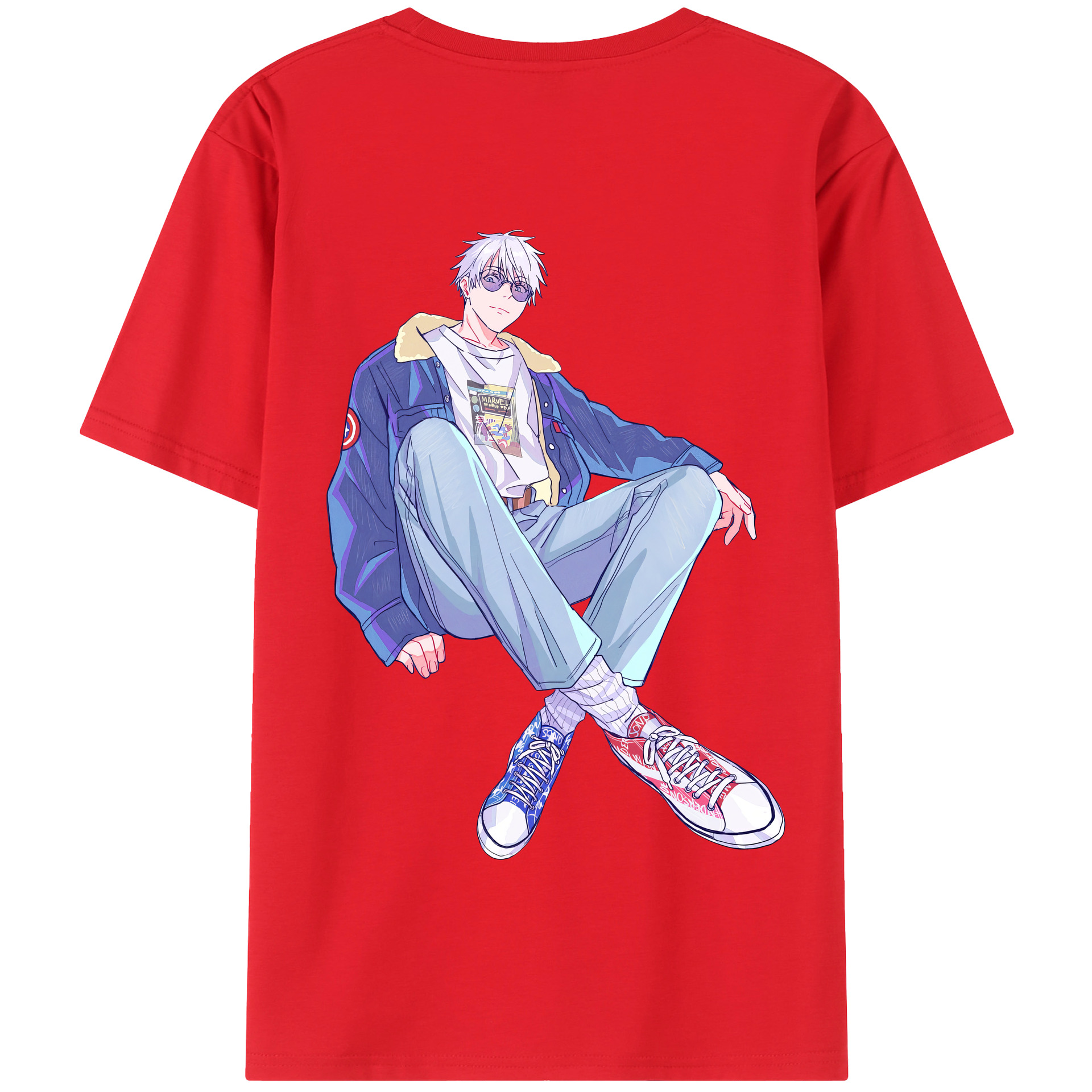 （画像用） 呪術廻戦 Jujutsu Kaisen 綿100％半袖Tシャツ（背面プリント）