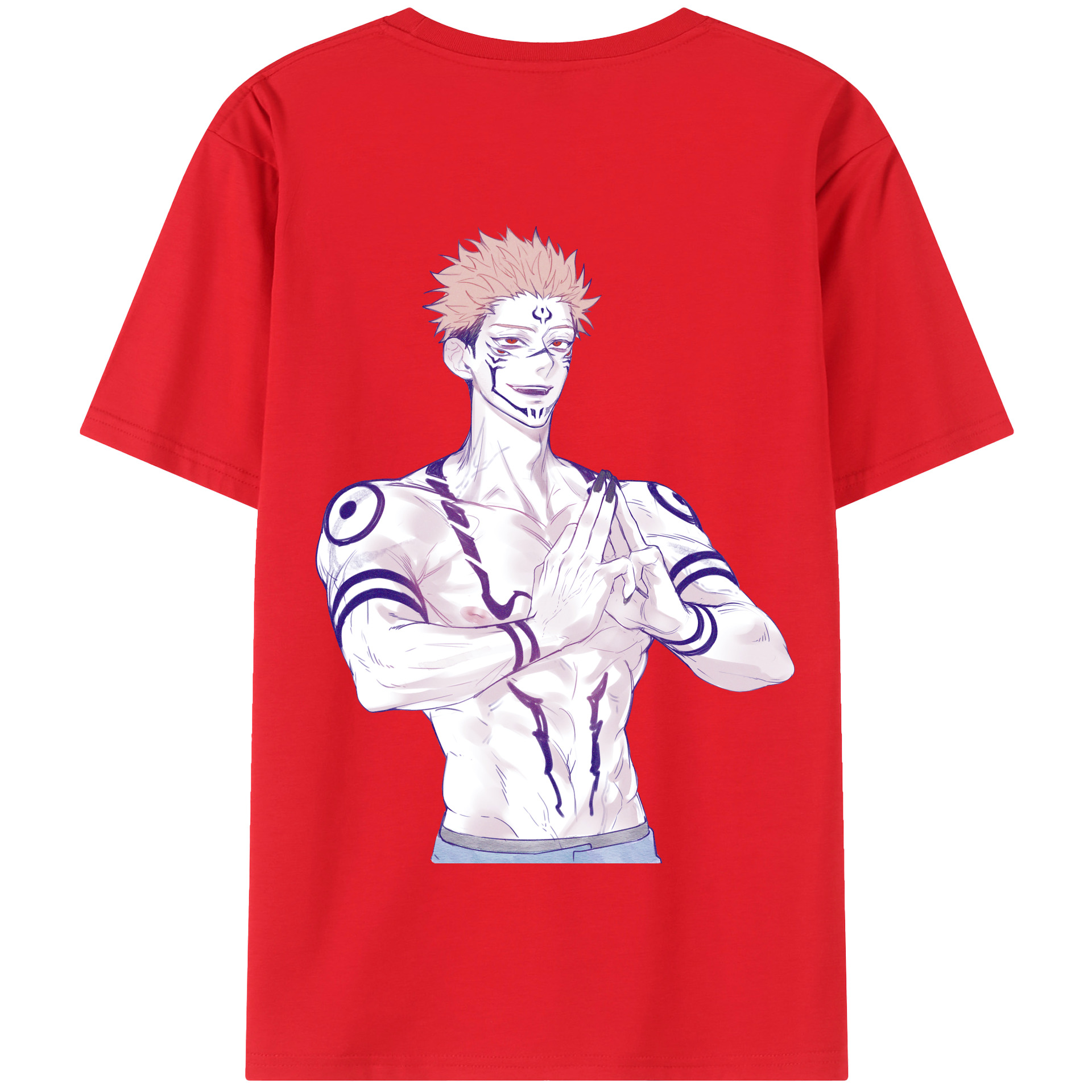 （画像用） 呪術廻戦 Jujutsu Kaisen 綿100％半袖Tシャツ（背面プリント）