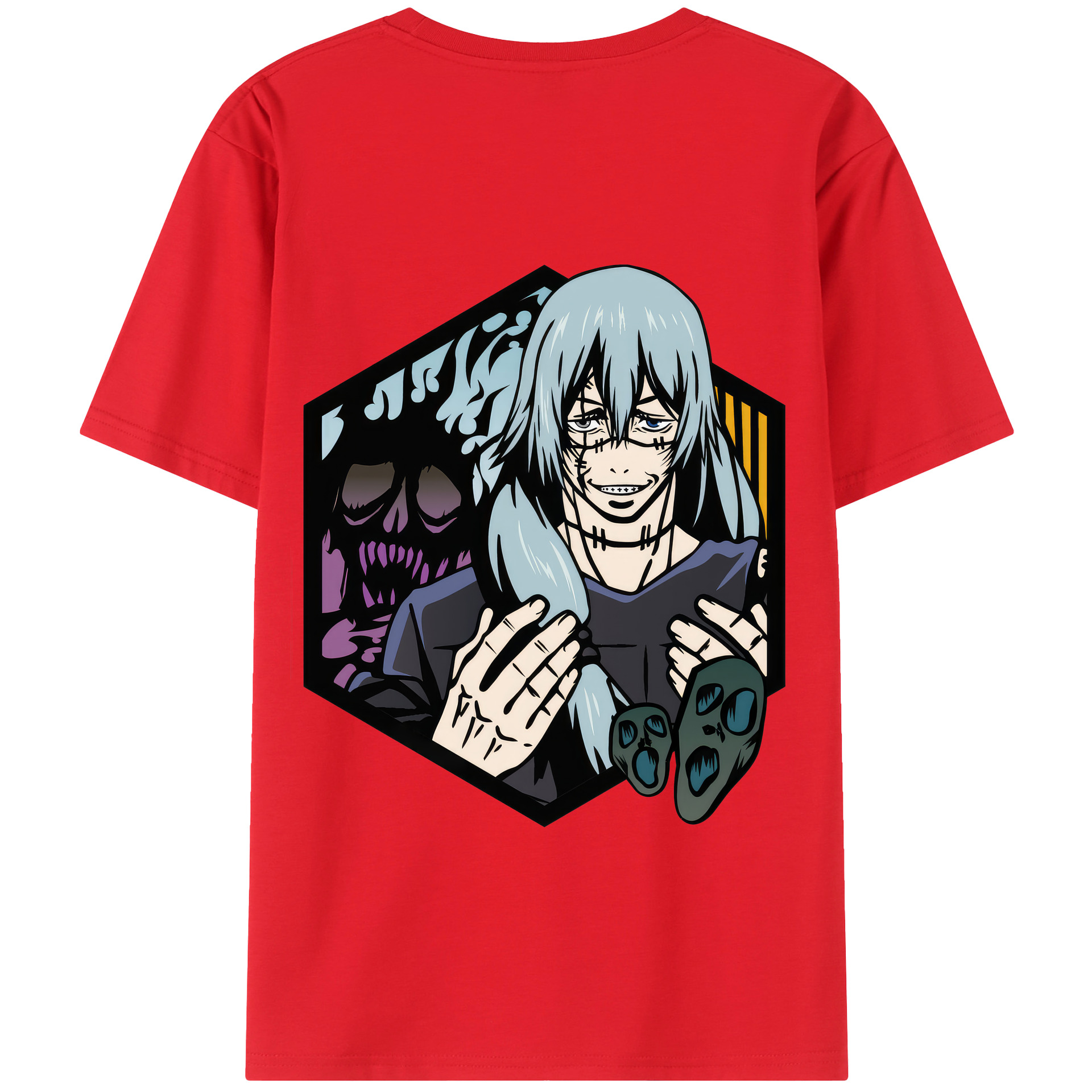 （画像用） 呪術廻戦 Jujutsu Kaisen 綿100％半袖Tシャツ（背面プリント）