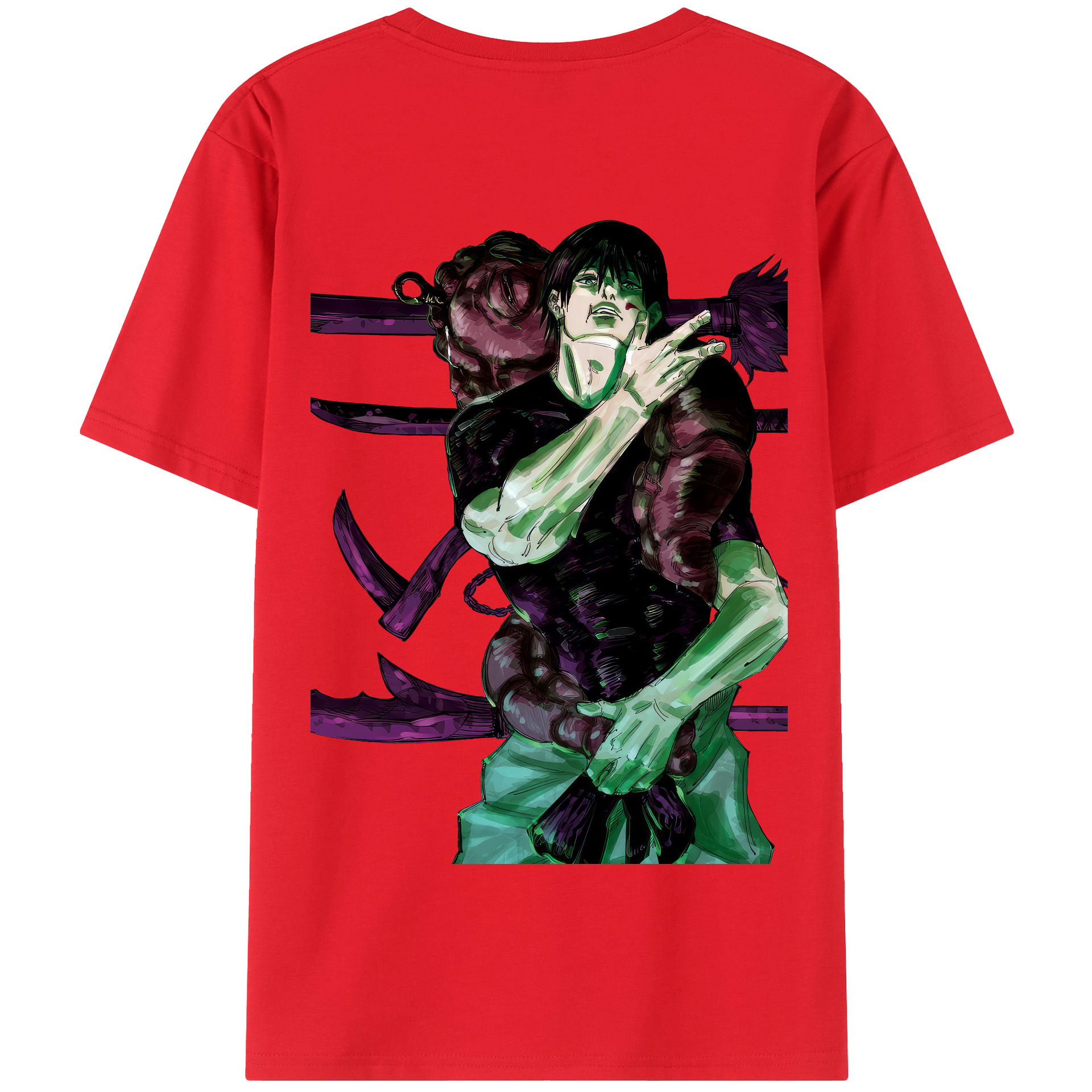 （画像用） 呪術廻戦 Jujutsu Kaisen 綿100％半袖Tシャツ（背面プリント）
