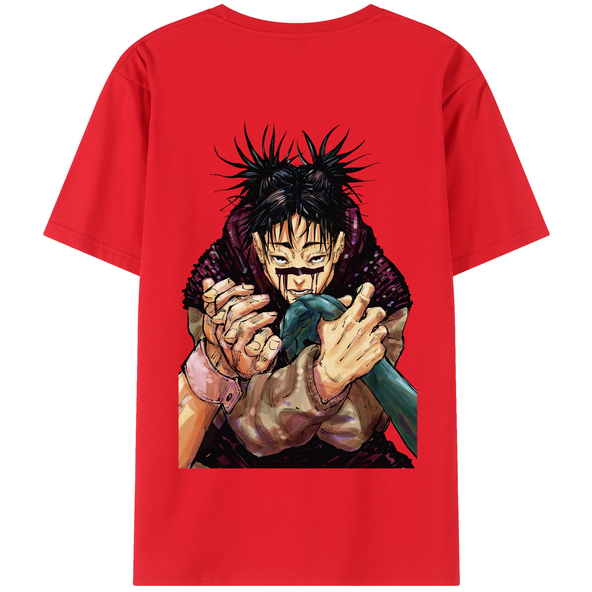 （画像用） 呪術廻戦 Jujutsu Kaisen 綿100％半袖Tシャツ（背面プリント）