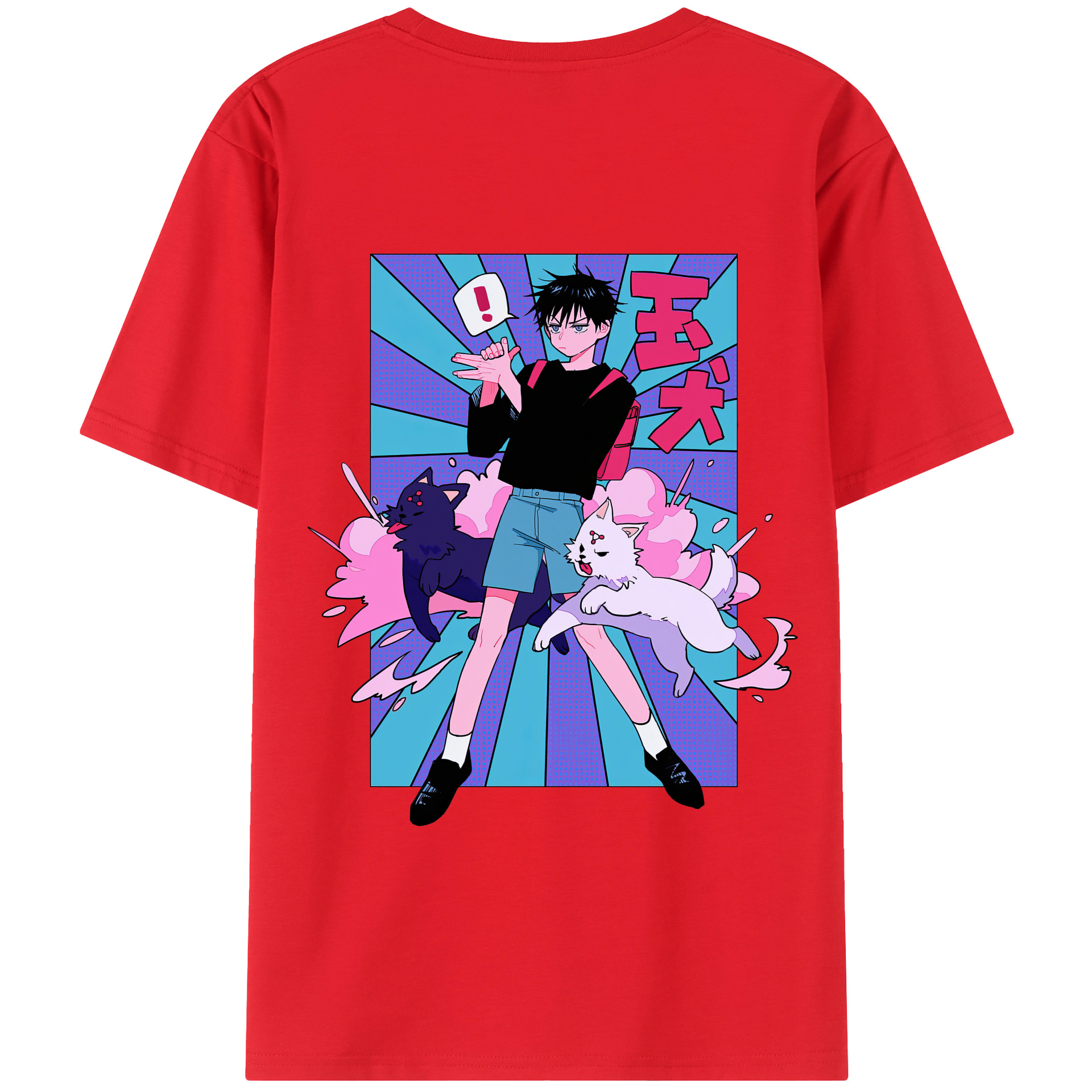 （画像用） 呪術廻戦 Jujutsu Kaisen 綿100％半袖Tシャツ（背面プリント）