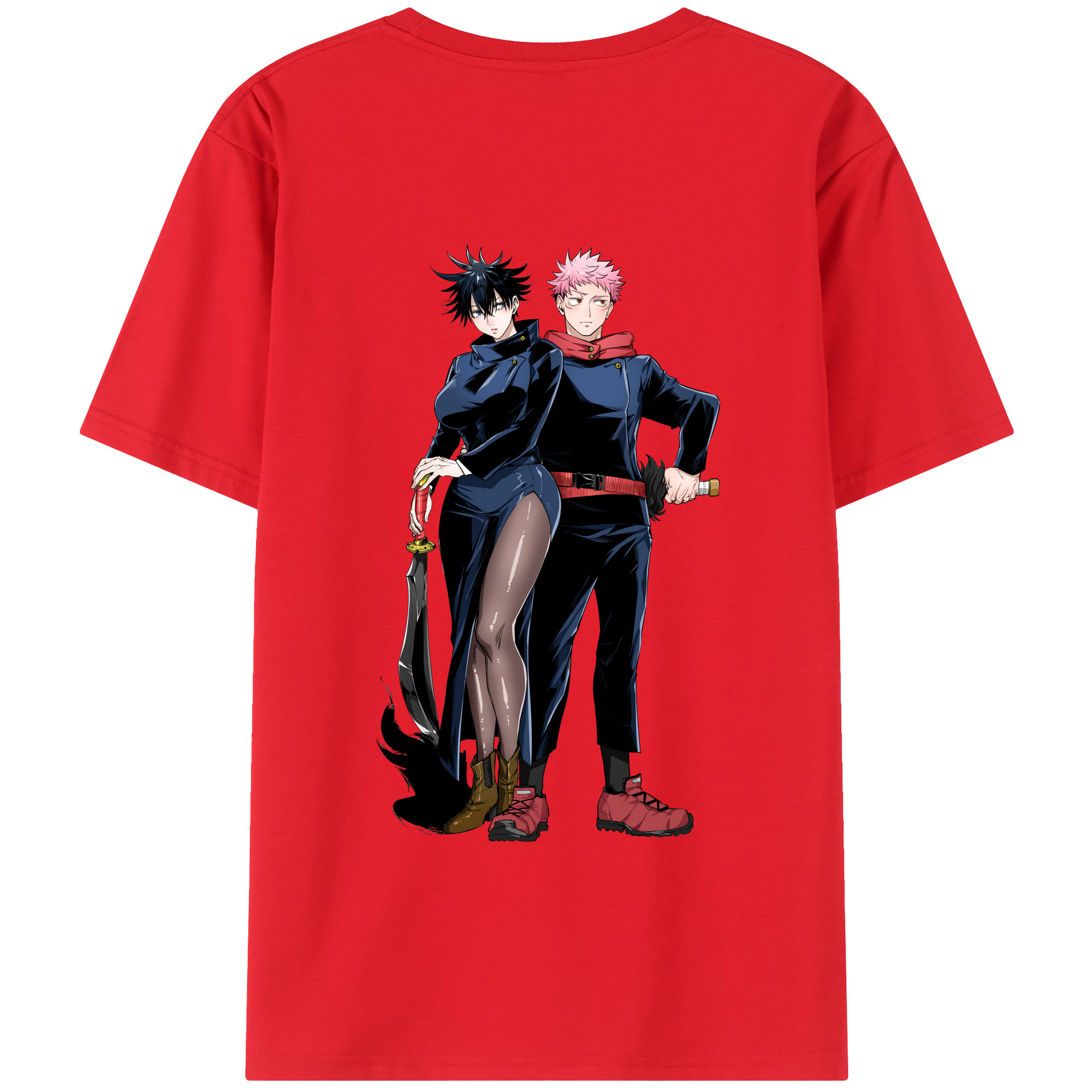 （画像用） 呪術廻戦 Jujutsu Kaisen 綿100％半袖Tシャツ（背面プリント）