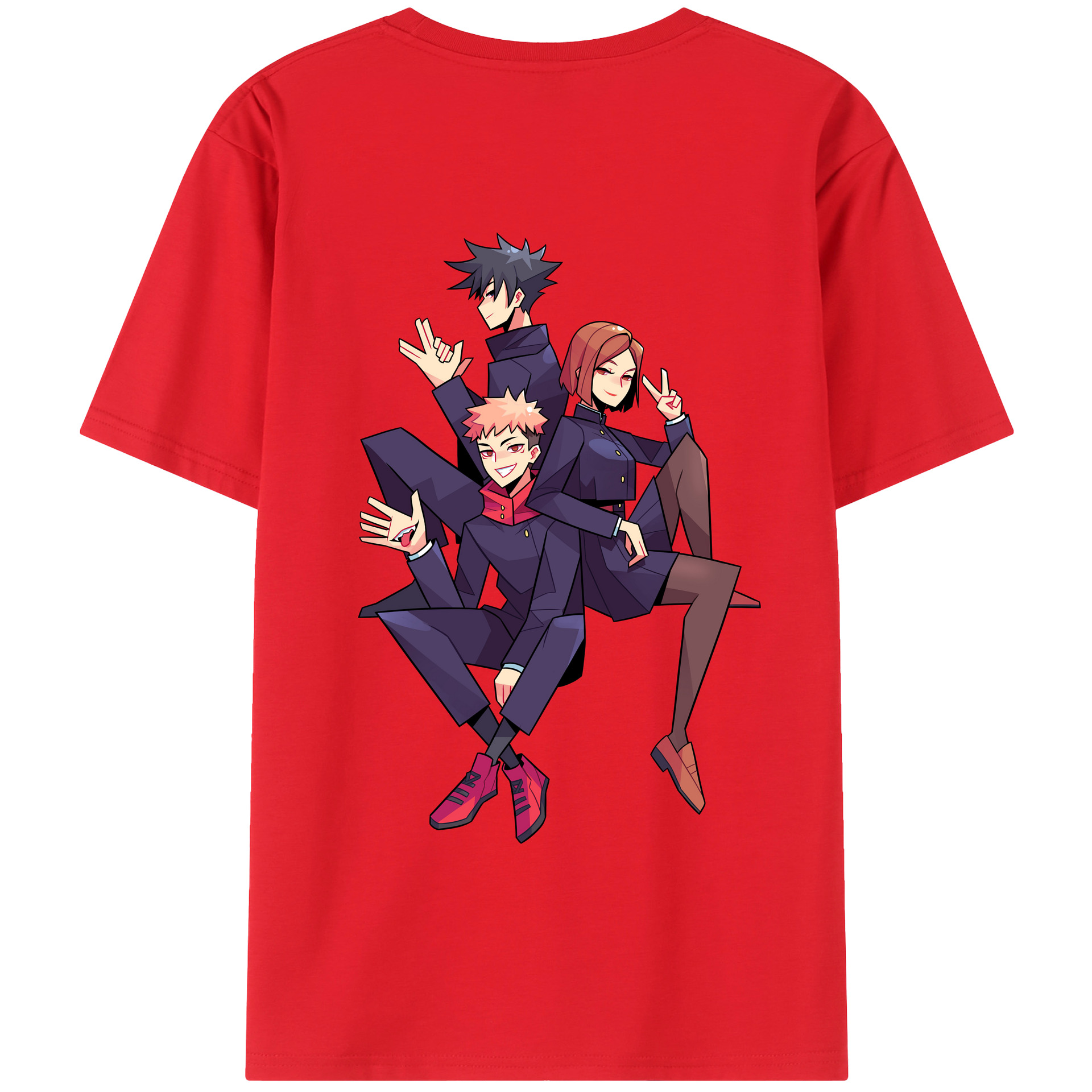 （画像用） 呪術廻戦 Jujutsu Kaisen 綿100％半袖Tシャツ（背面プリント）