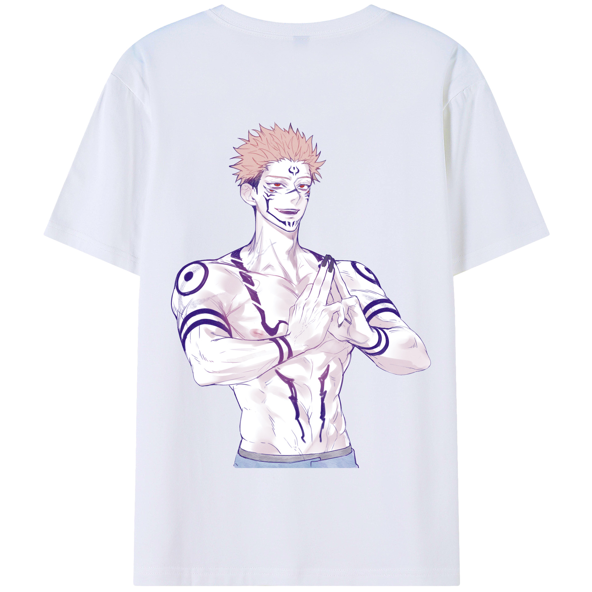 （画像用） 呪術廻戦 Jujutsu Kaisen 綿100％半袖Tシャツ（背面プリント）