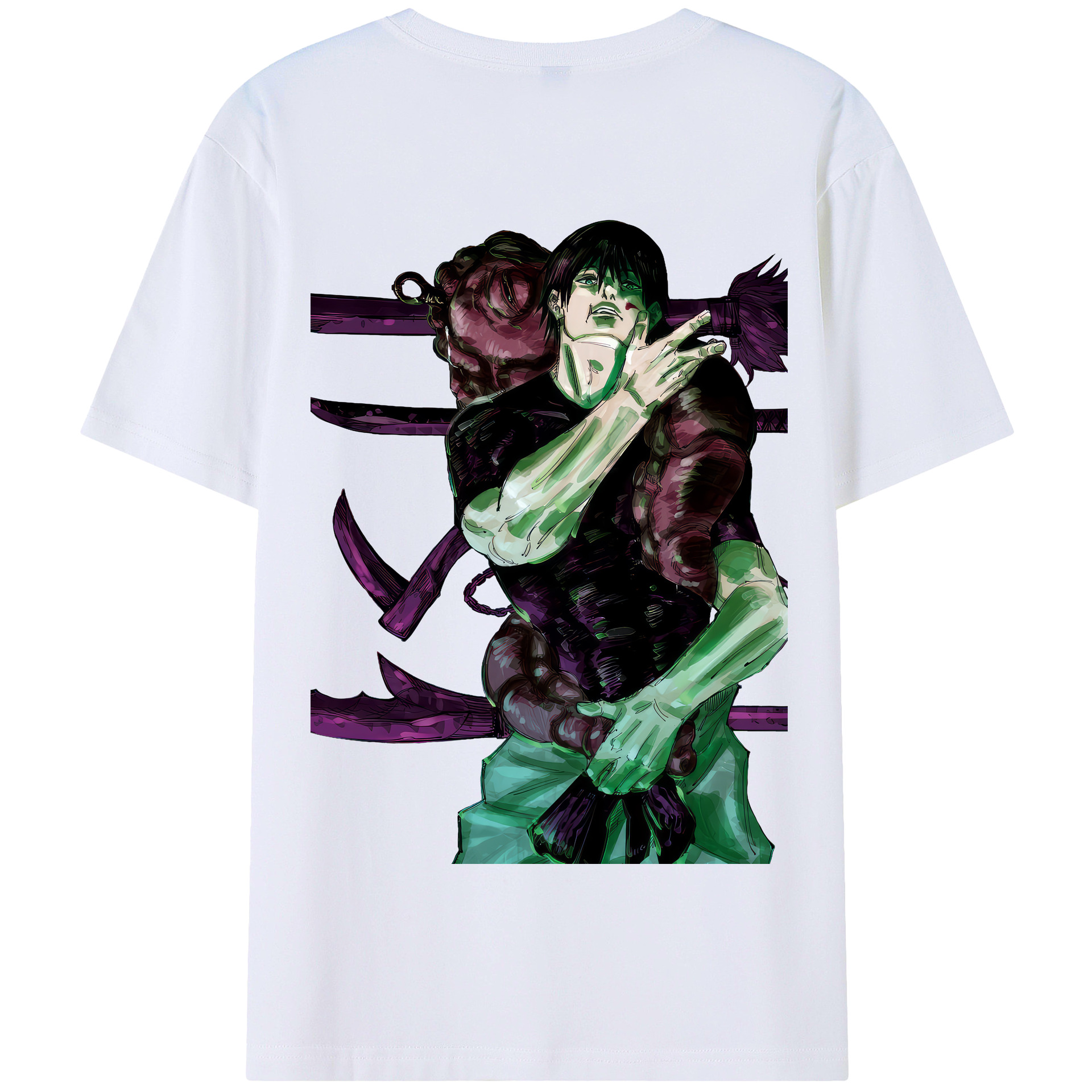 （画像用） 呪術廻戦 Jujutsu Kaisen 綿100％半袖Tシャツ（背面プリント）