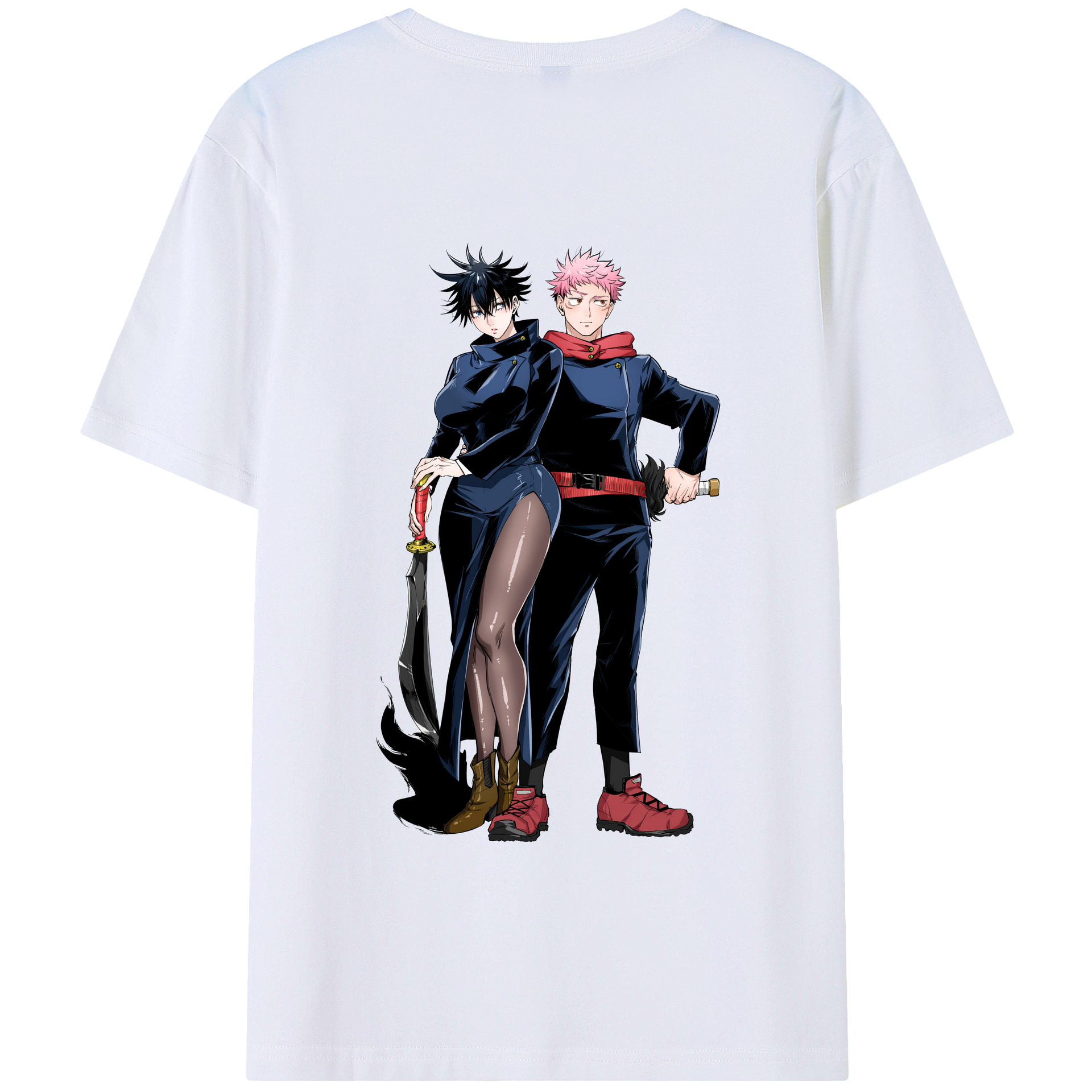 （画像用） 呪術廻戦 Jujutsu Kaisen 綿100％半袖Tシャツ（背面プリント）