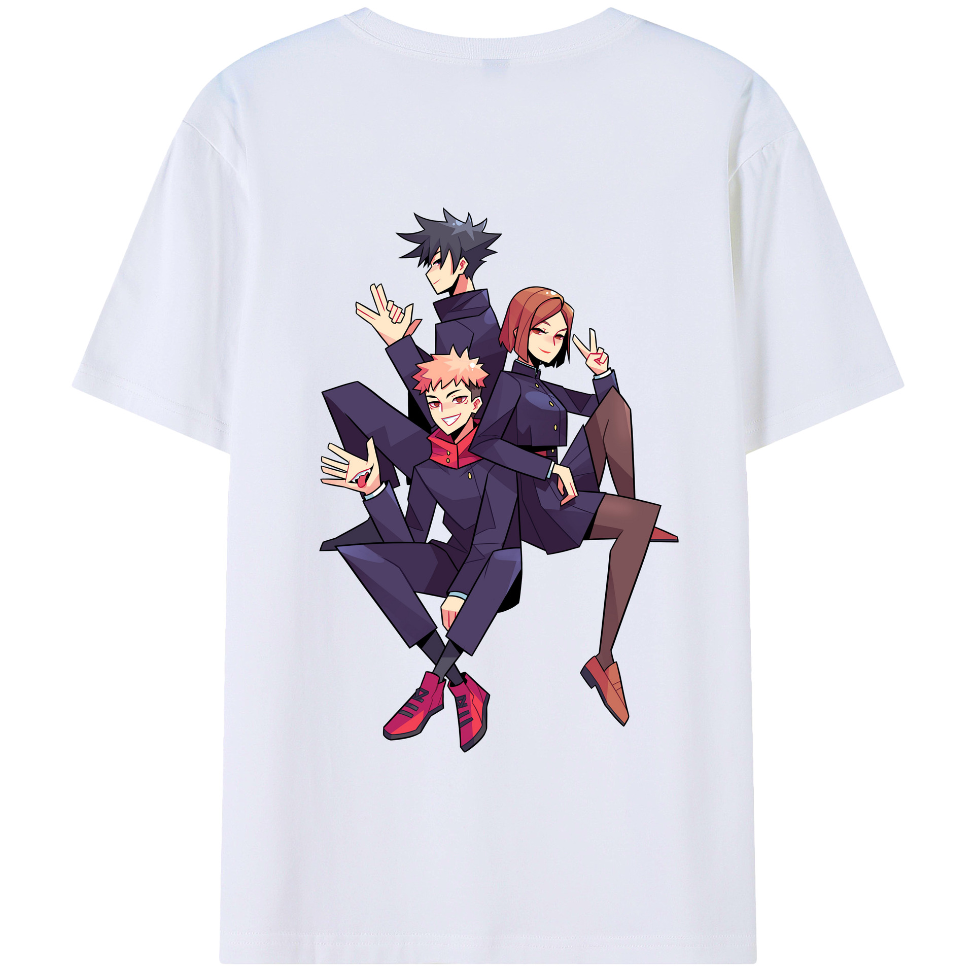 （画像用） 呪術廻戦 Jujutsu Kaisen 綿100％半袖Tシャツ（背面プリント）
