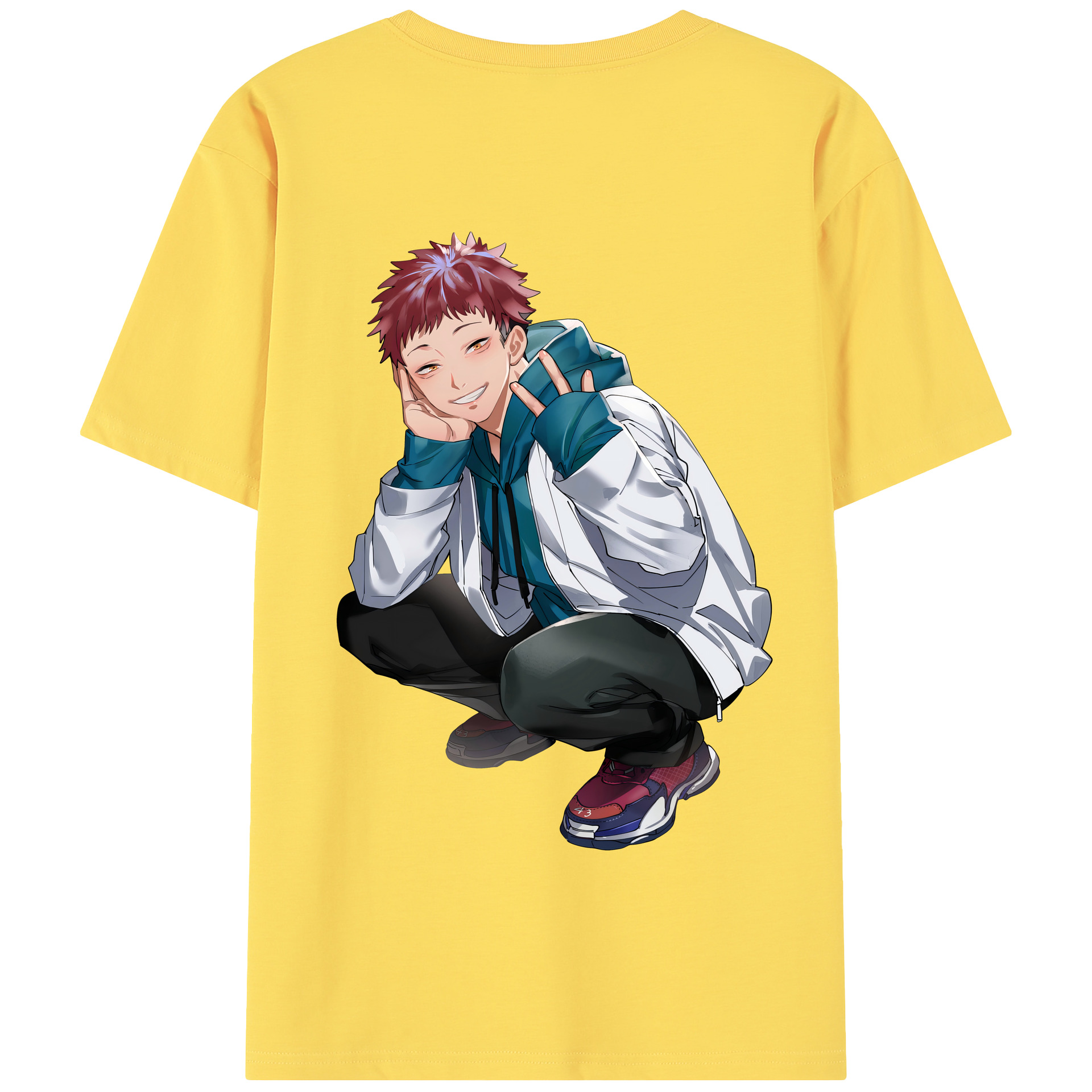 （画像用） 呪術廻戦 Jujutsu Kaisen 綿100％半袖Tシャツ（背面プリント）