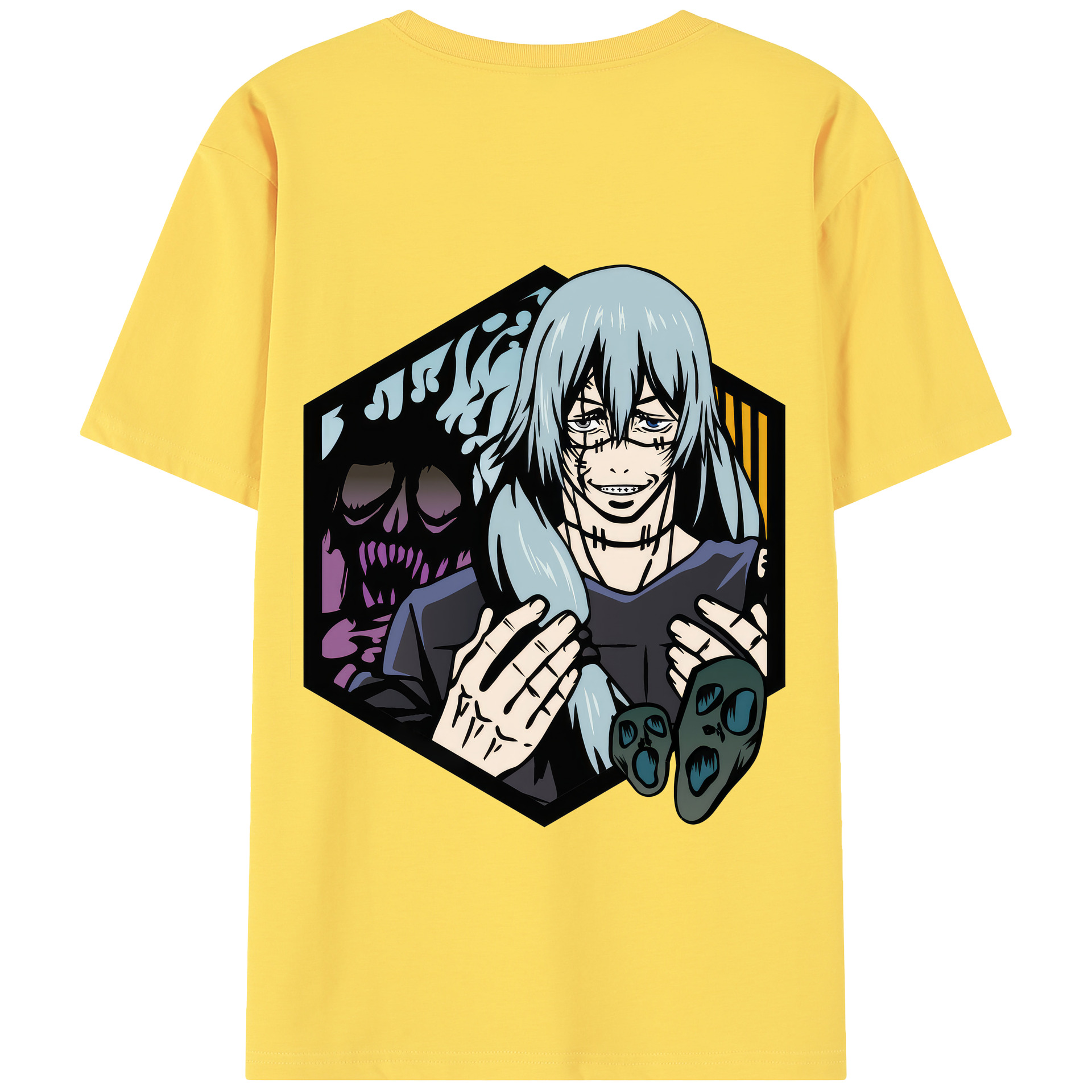 （画像用） 呪術廻戦 Jujutsu Kaisen 綿100％半袖Tシャツ（背面プリント）