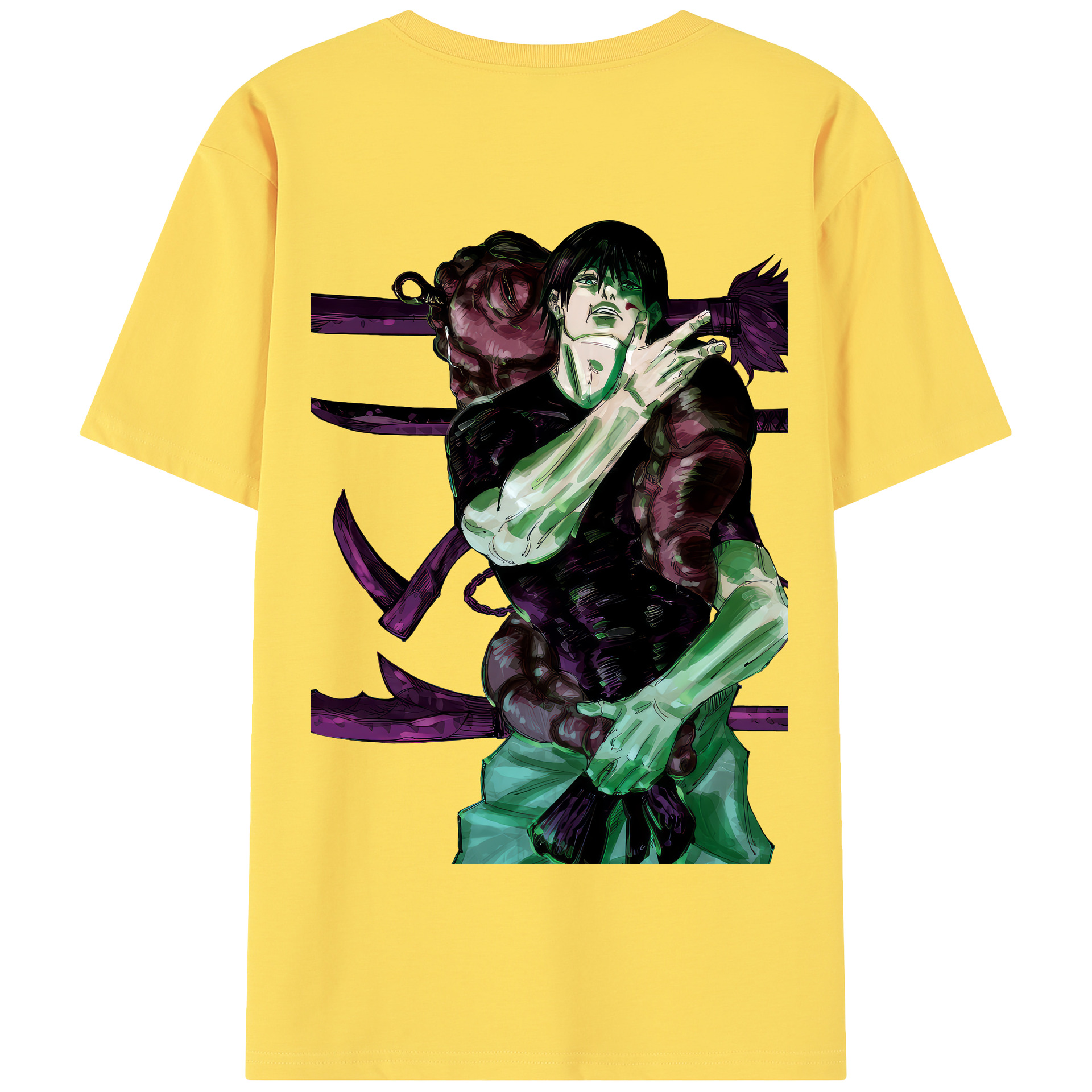 （画像用） 呪術廻戦 Jujutsu Kaisen 綿100％半袖Tシャツ（背面プリント）
