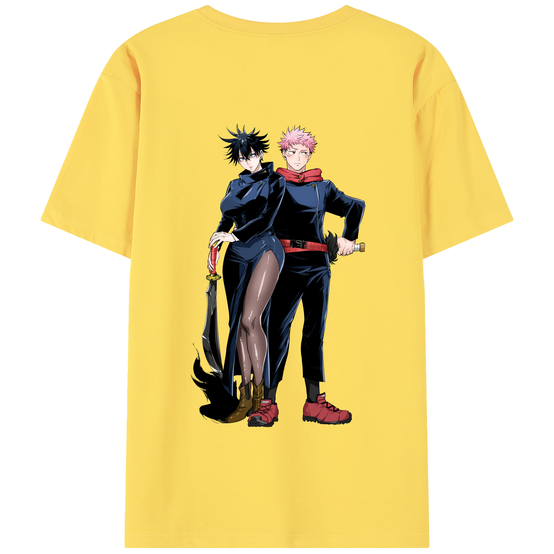 （画像用） 呪術廻戦 Jujutsu Kaisen 綿100％半袖Tシャツ（背面プリント）