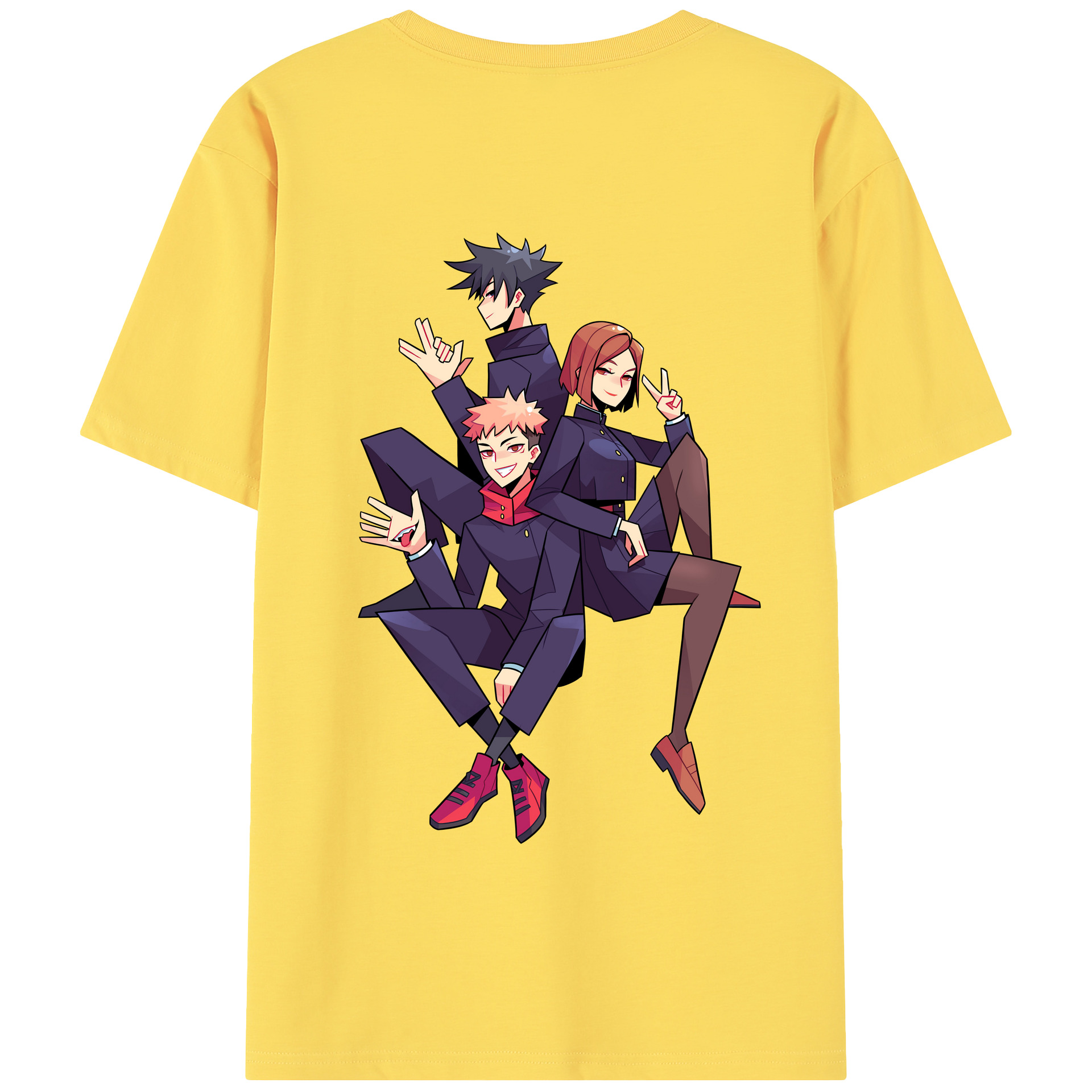 （画像用） 呪術廻戦 Jujutsu Kaisen 綿100％半袖Tシャツ（背面プリント）