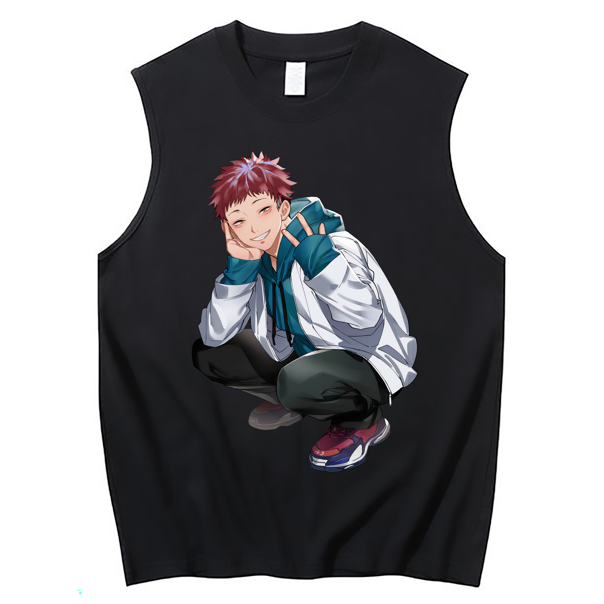 （画像用） 呪術廻戦 Jujutsu Kaisen コットン100％タンクトップ（フロントプリント）