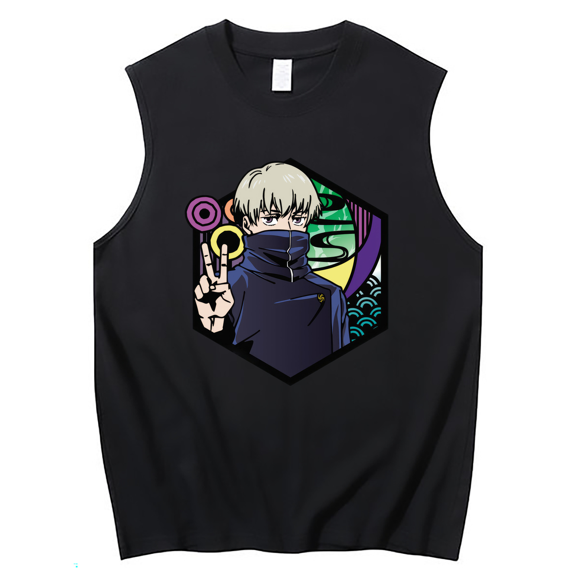 （画像用） 呪術廻戦 Jujutsu Kaisen コットン100％タンクトップ（フロントプリント）