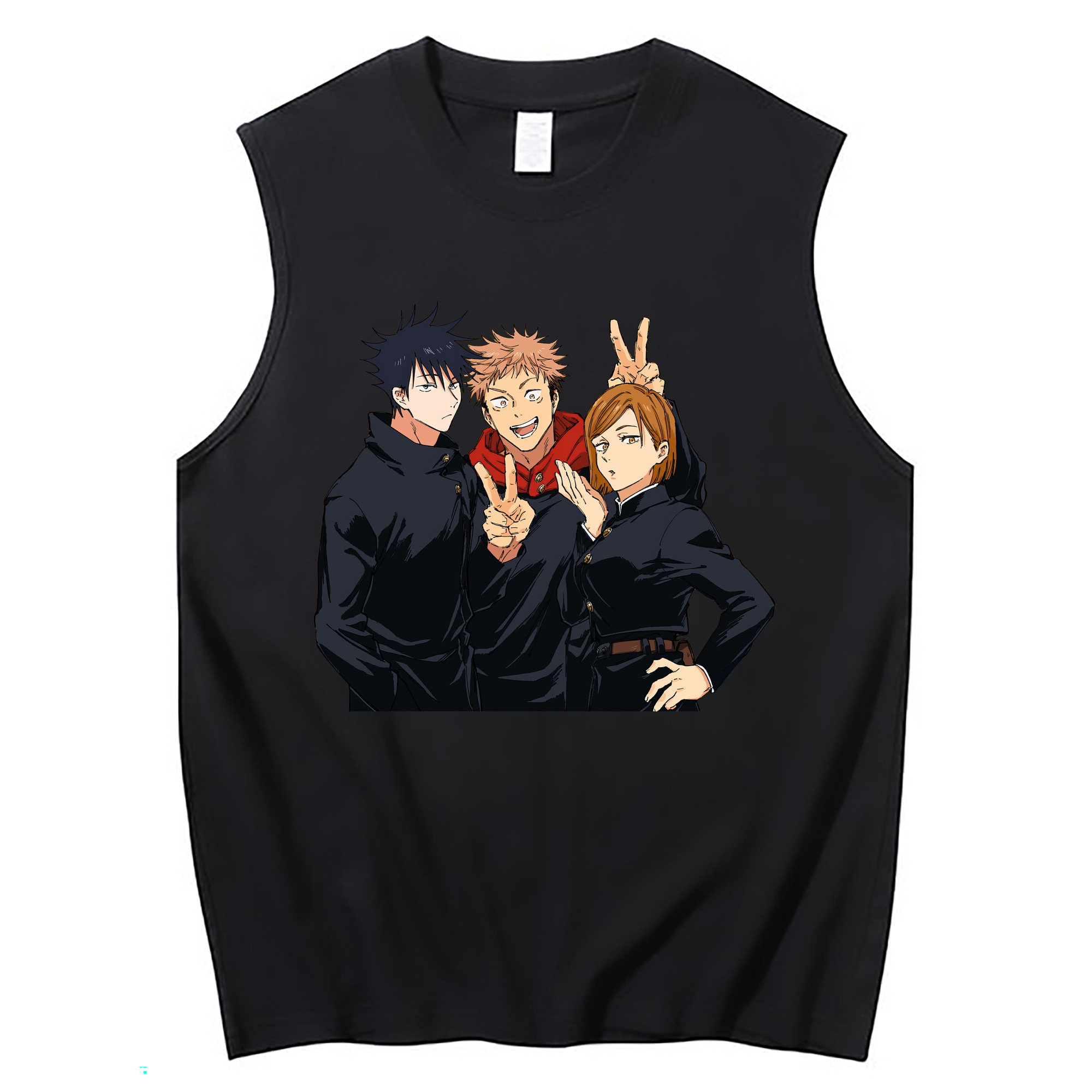 （画像用） 呪術廻戦 Jujutsu Kaisen コットン100％タンクトップ（フロントプリント）